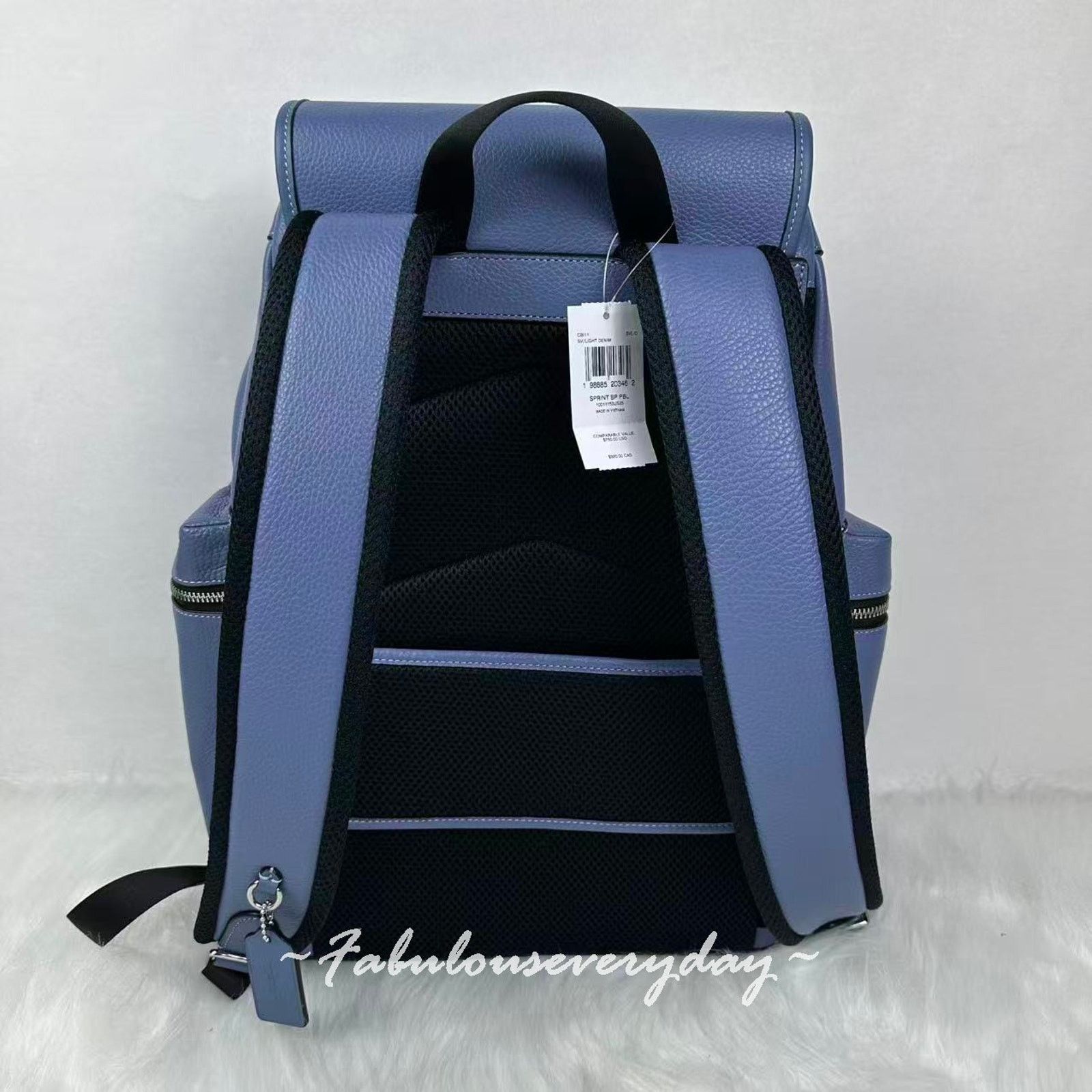 Coach Coach Men's Sprint Backpack Leather/Silver/Light Denim CBI11 Size ONE SIZE - 3 Thumbnail