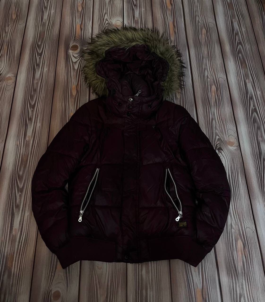 Pre-owned Hysteric Glamour X If Six Was Nine Vintage If Six Was Nine Style Fur Bomber Jacket Y2k In Burgundy