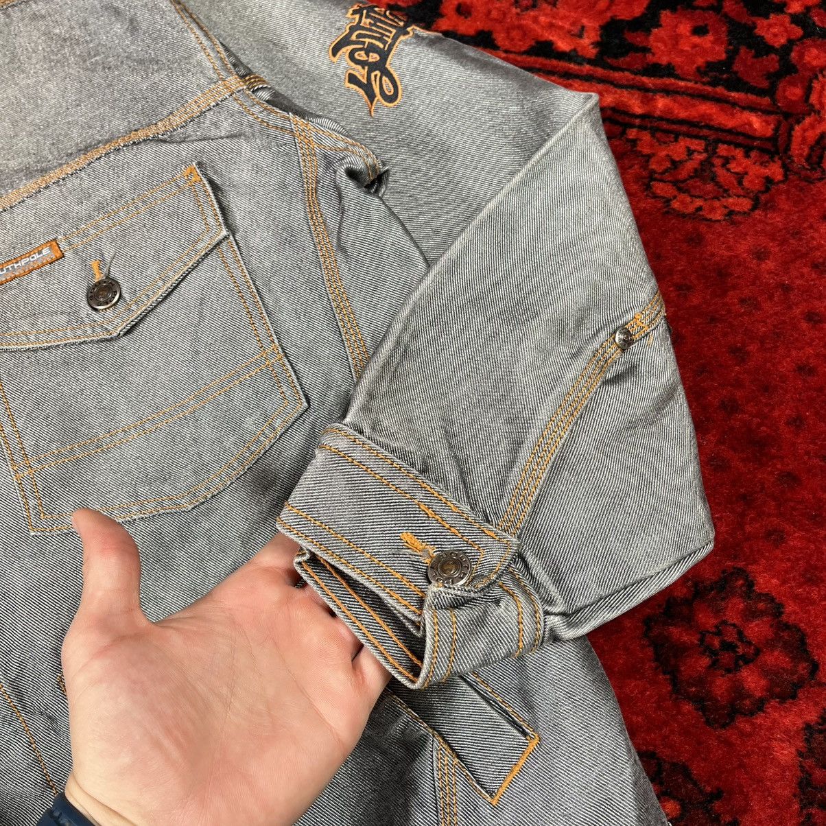 Southpole Vintage 90s Y2K Reflective Chrome South Pole Denim Jacket Size US M / EU 48-50 / 2 - 13 Thumbnail