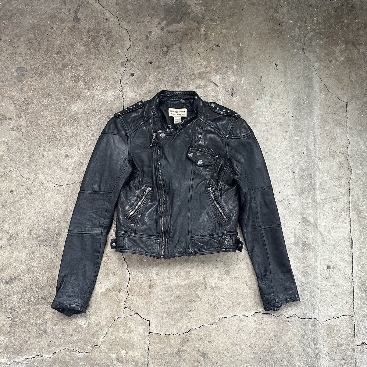 Levi's Levis Vintage Real leather biker moto punk jacket Size S / US 4 / IT 40 - 2 Thumbnail