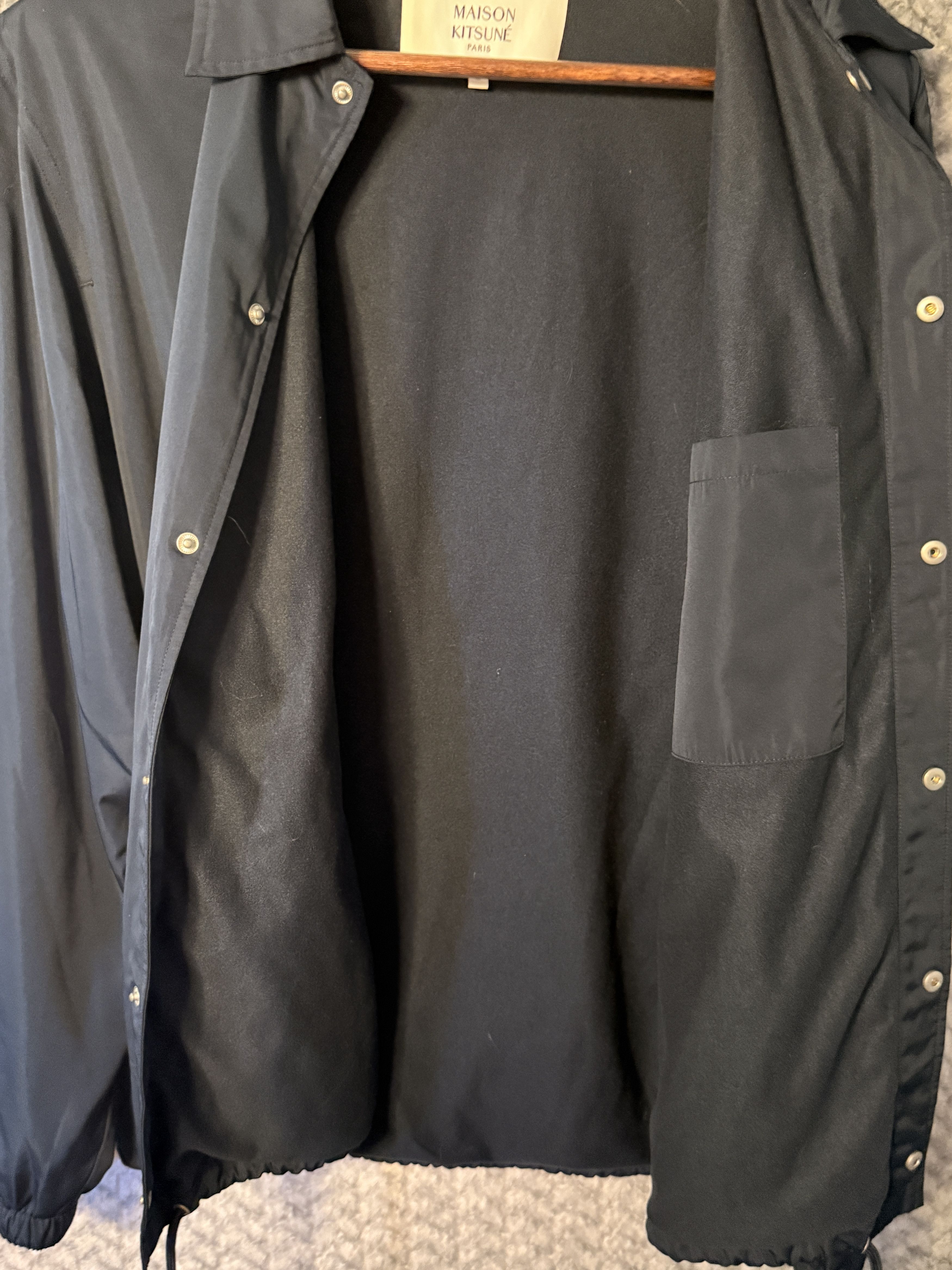 Maison Kitsune Coach Jacket Navy Size US M / EU 48-50 / 2 - 6 Thumbnail