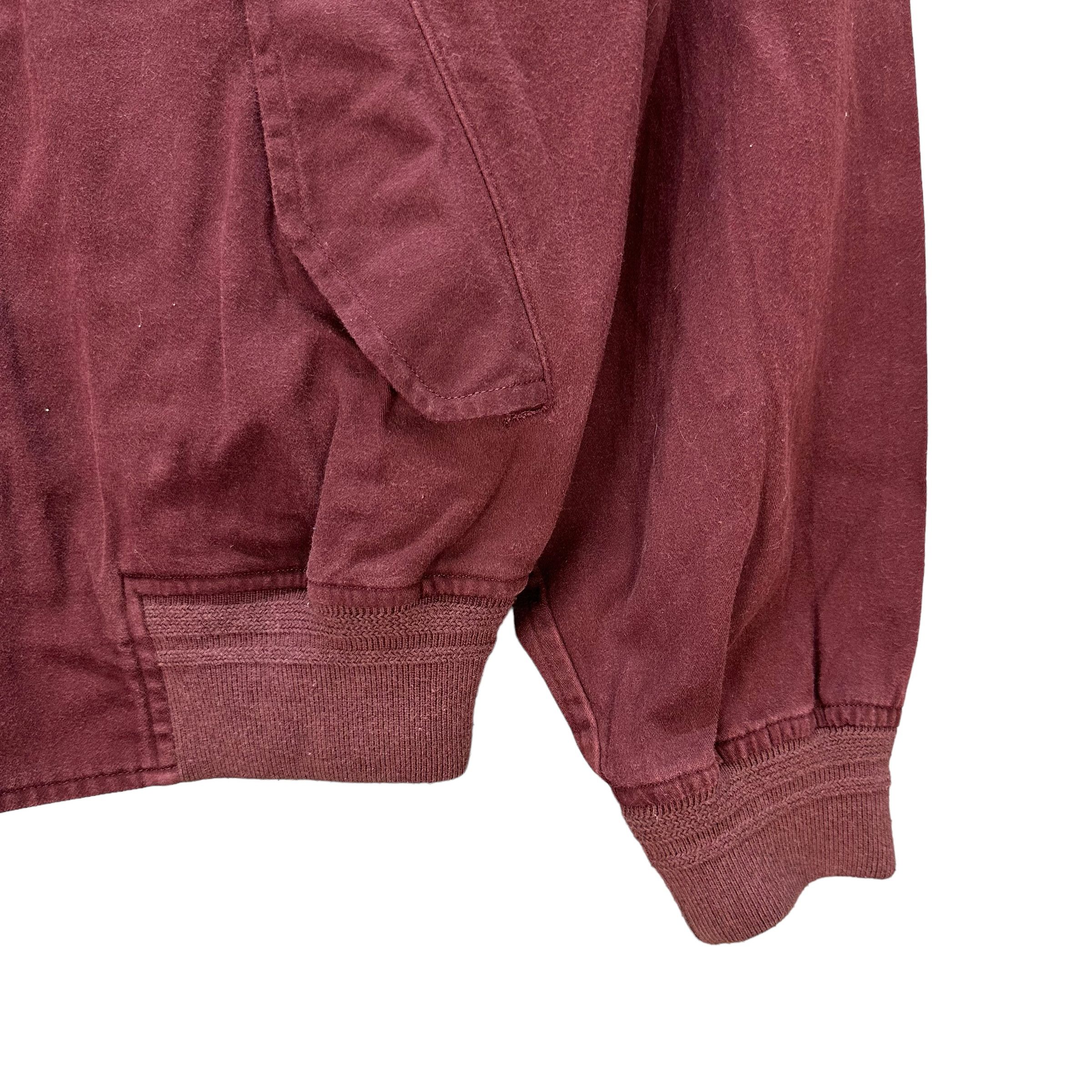 Japanese Brand Vintage YIN & YANG Big Logo Maroon Bomber Jacket #A4-0083 Size US L / EU 52-54 / 3 - 7 Thumbnail