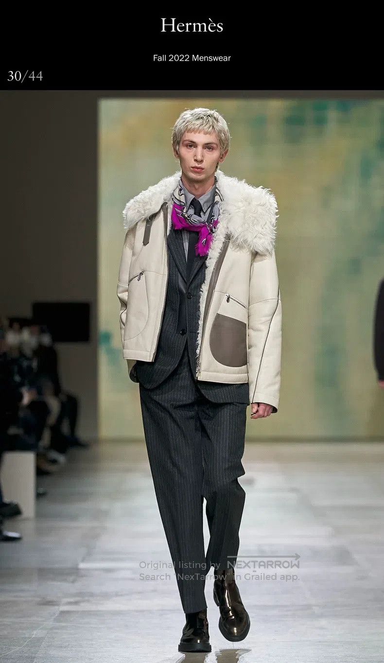 Hermes Hermes Autumn-Winter Men's Hooded Fur and Leather Jacket w Size US S / EU 44-46 / 1 - 2 Thumbnail