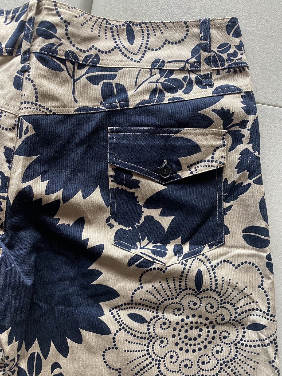 Dolce & Gabbana Dolce & Gabbana 🇮🇹 Runway Blue/Tan The Cut-Outs Shorts M NEW Size US 34 / EU 50 - 7 Thumbnail