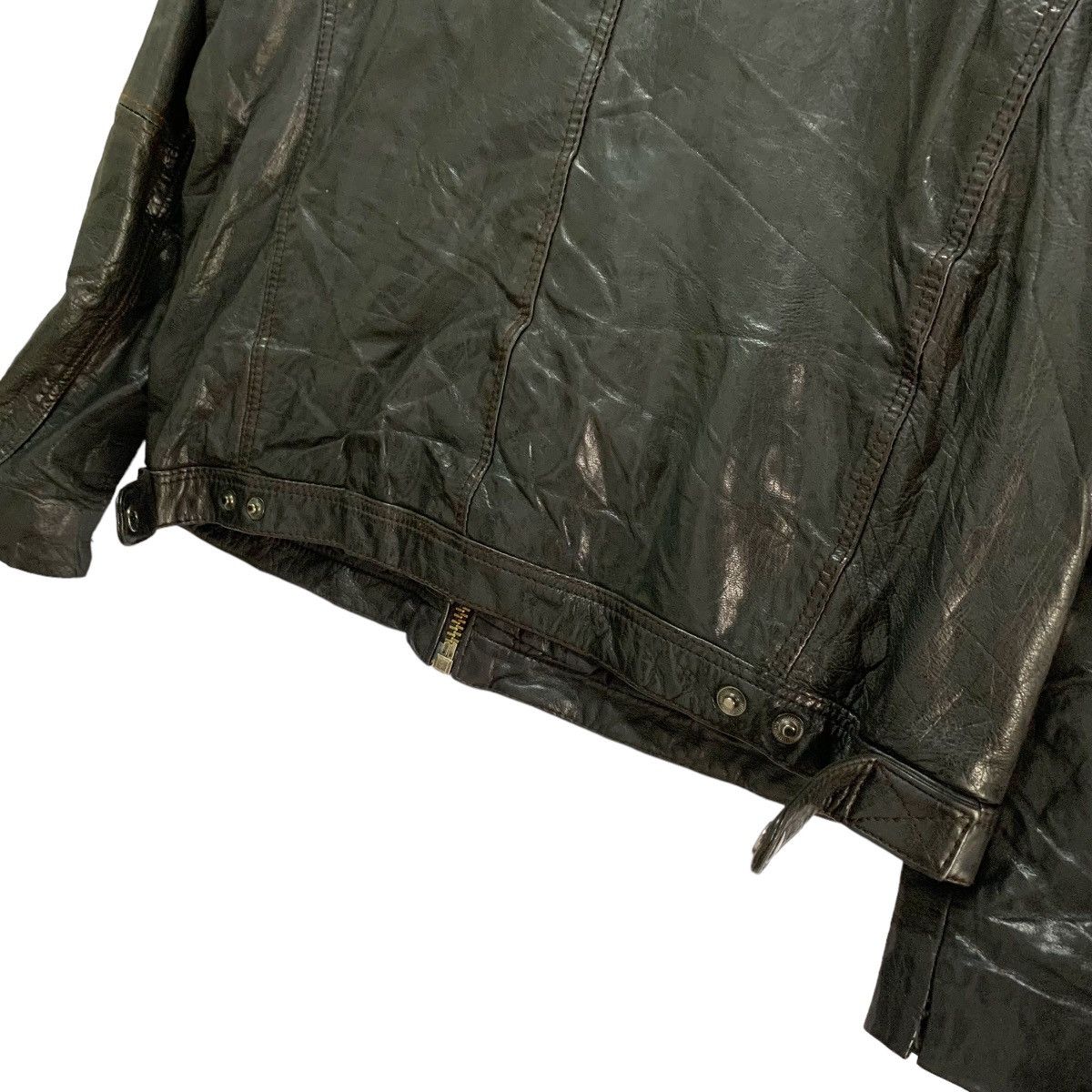 Genuine Leather Saki Sweden Motorcycles Leather Jacket Size US XL / EU 56 / 4 - 8 Thumbnail