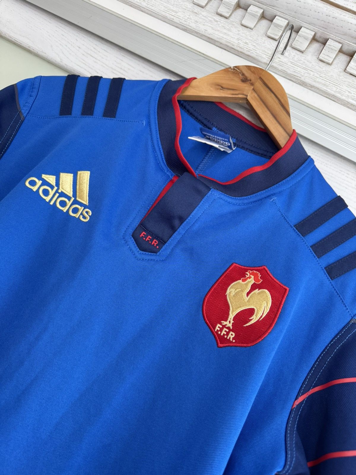 Adidas France 2015-2016 Home Rugby Jersey Shirt Kit Size US S / EU 44-46 / 1 - 5 Thumbnail