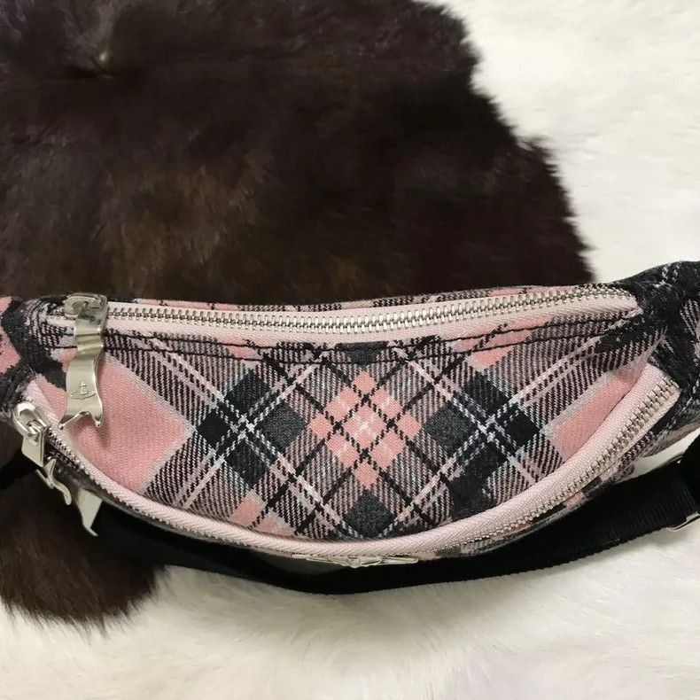 Vivienne Westwood Vivienne Westwood size os Pink checkered letter graffiti cr Size ONE SIZE - 4 Thumbnail