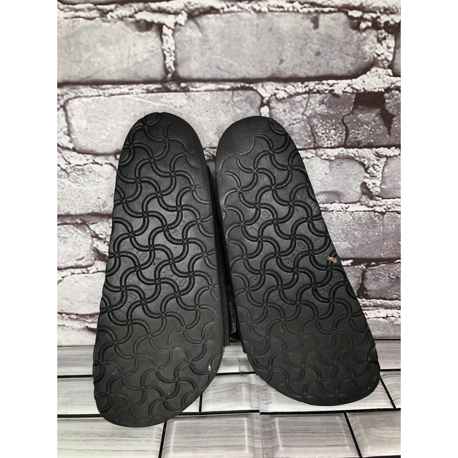 Birkenstock Birkenstock Arizona Black Suede Leather Cork Slides Sandals Size US 6 / IT 36 - 7 Thumbnail