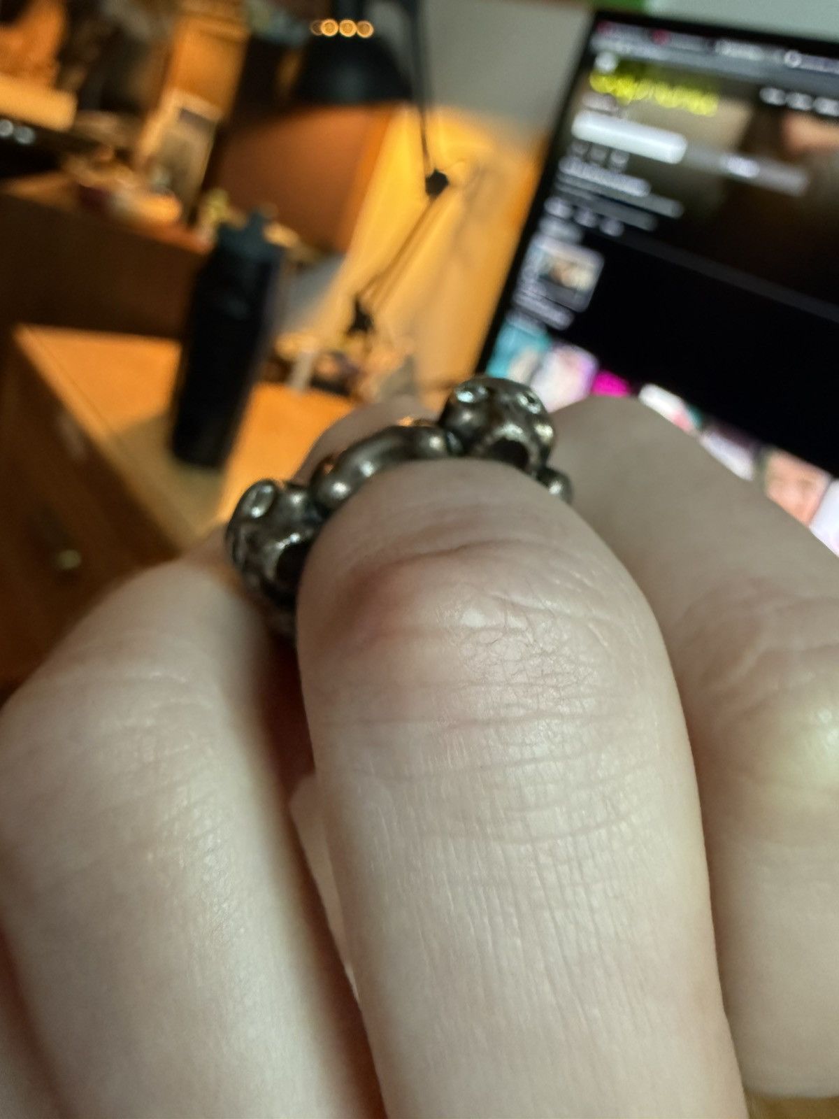 Stephen Webster Diamond Skull Ring Size ONE SIZE - 11 Thumbnail