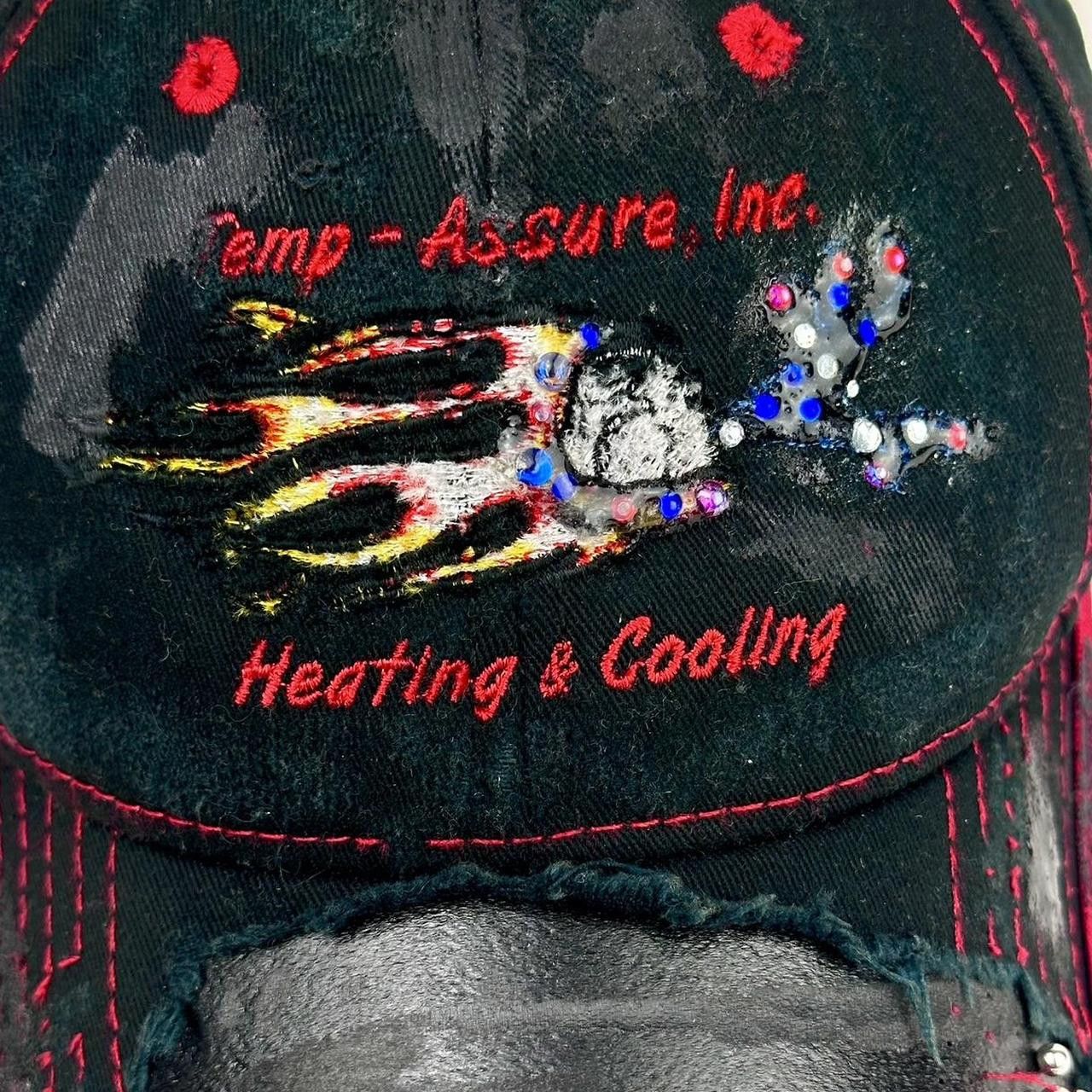 Other ASTROBOI* 'Heating + Cooling' Black Pierced Rhinestone Hat Size ONE SIZE - 2 Thumbnail