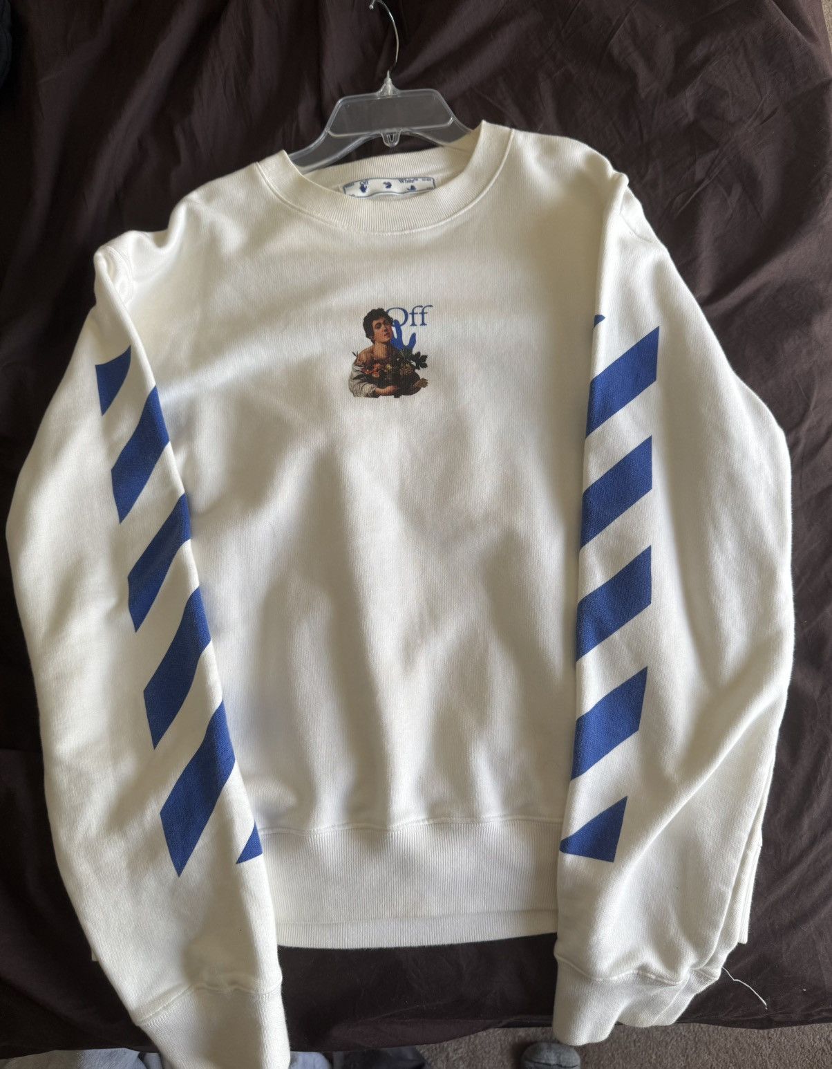 Off-White Off-White Caravaggio Boy Marker Slim Crewneck Size US M / EU 48-50 / 2 - 1 Thumbnail