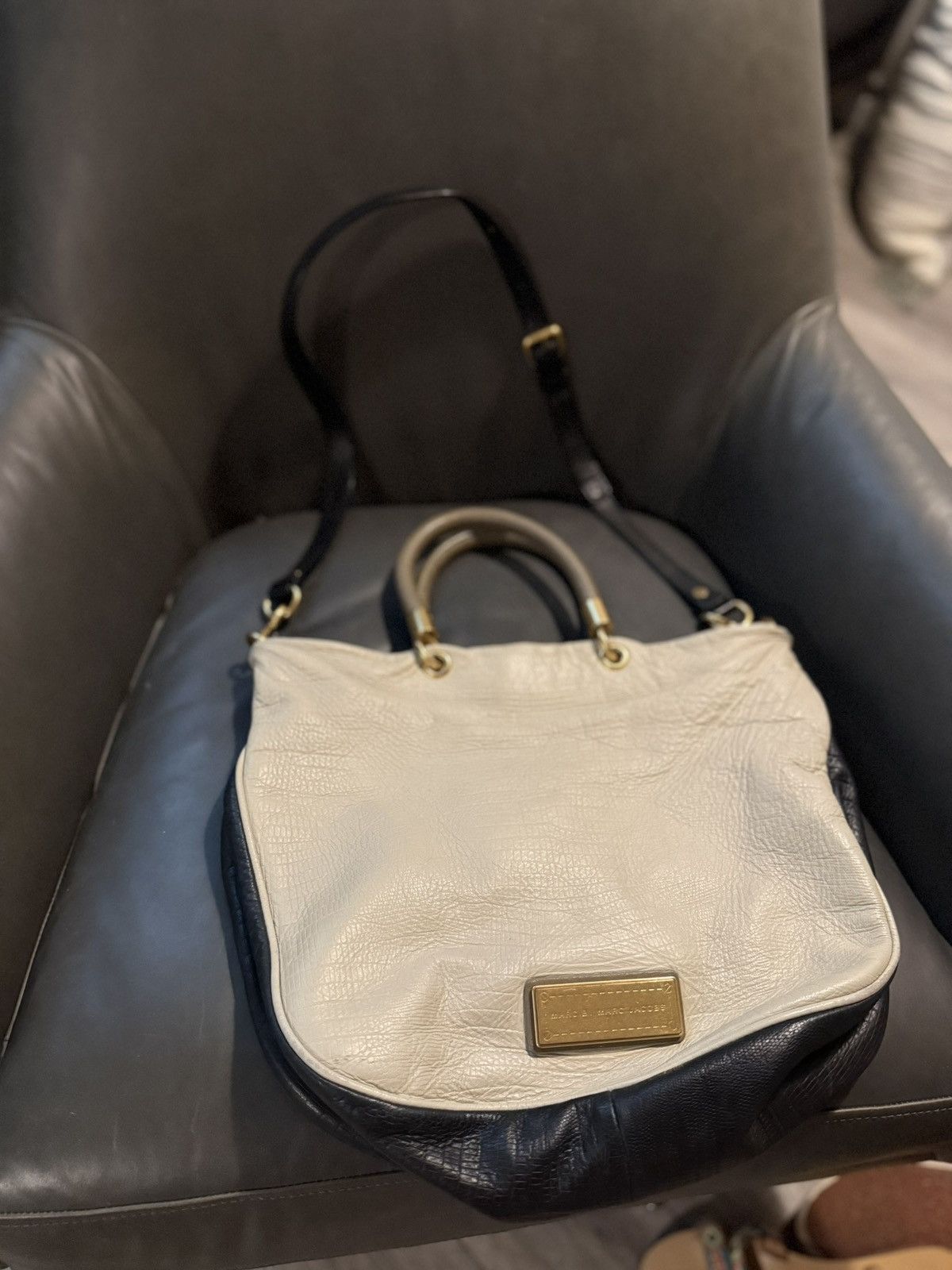 Marc by Marc Jacobs Too Hot to Handle Tri-Color Lizard Embossed Leather Handbag Size ONE SIZE - 2 Thumbnail