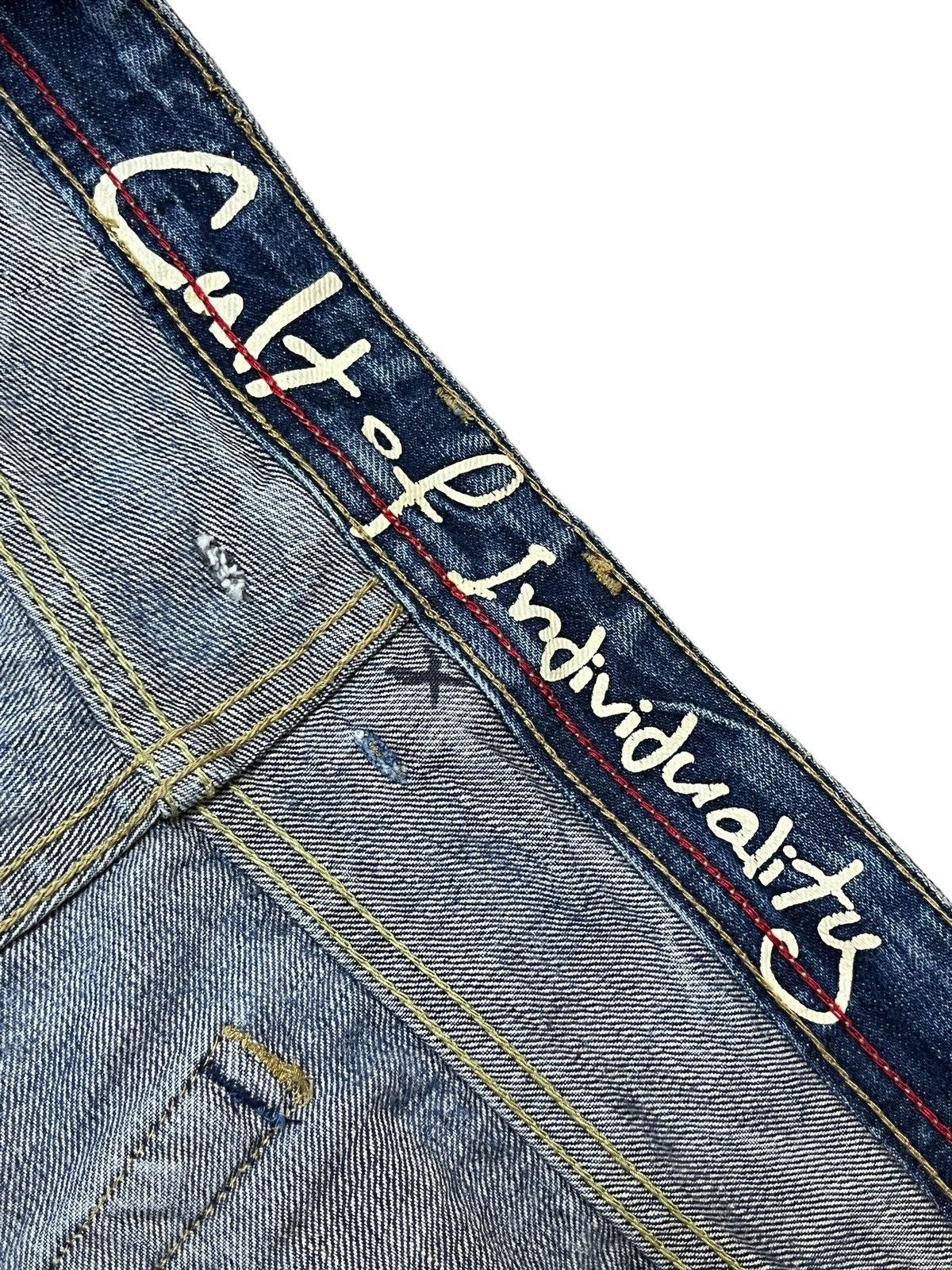 Cult Of Individuality SICK JAPANESE CULT OF INDIVIDUALITY SELVEDGE DISTRESS DENIM Size US 34 / EU 50 - 21 Thumbnail