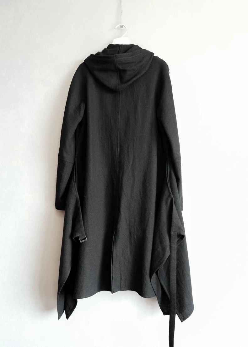 Yohji Yamamoto Yohji Yamamoto Yohji Yamamoto Black Hooded Coat Size US S / EU 44-46 / 1 - 2 Thumbnail