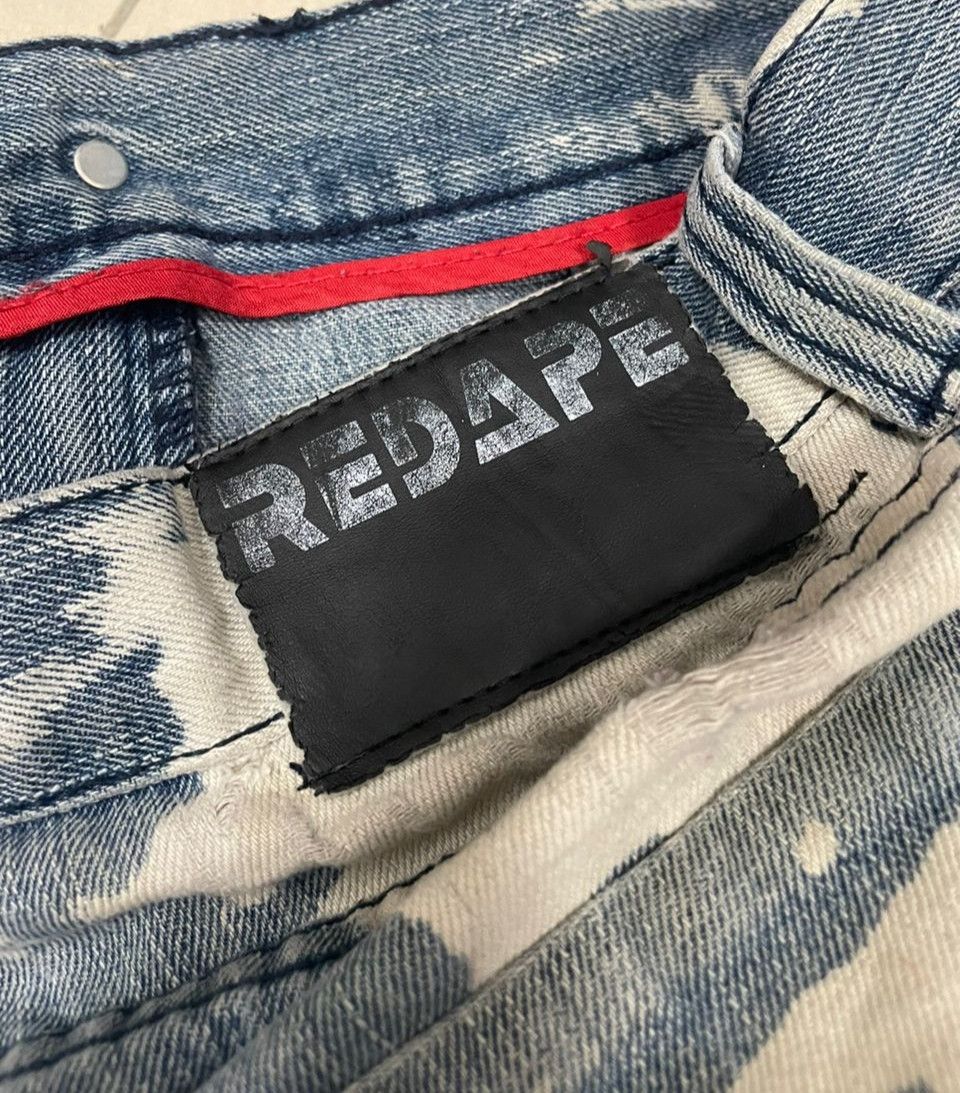 Japanese Brand 💥Acid Wash Red Ape Denim 💥 Size US 37 - 11 Thumbnail