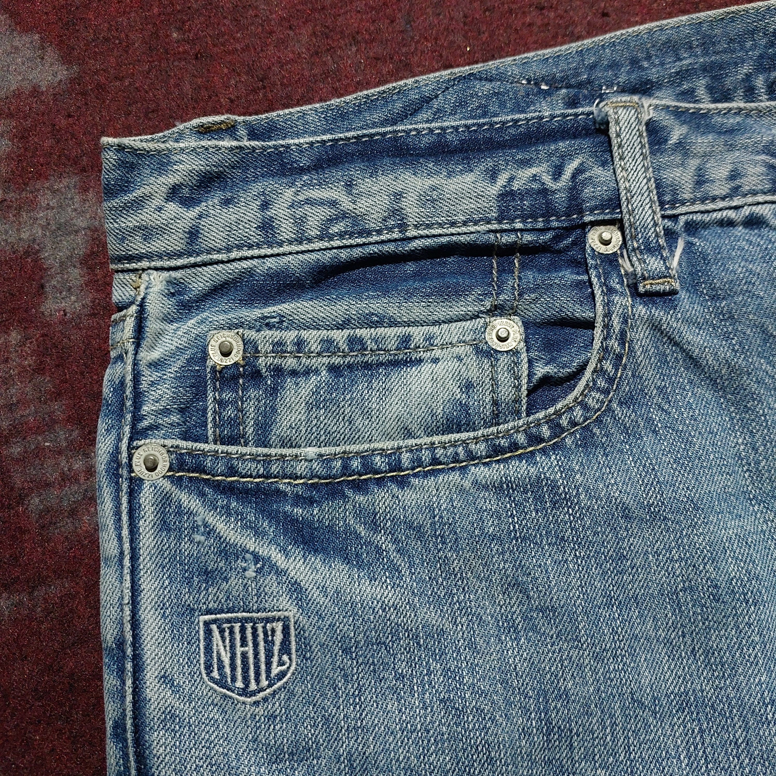 Neighborhood Vintage Izzue plus Neighborhood Distressed blue denim Size US 32 / EU 48 - 6 Thumbnail