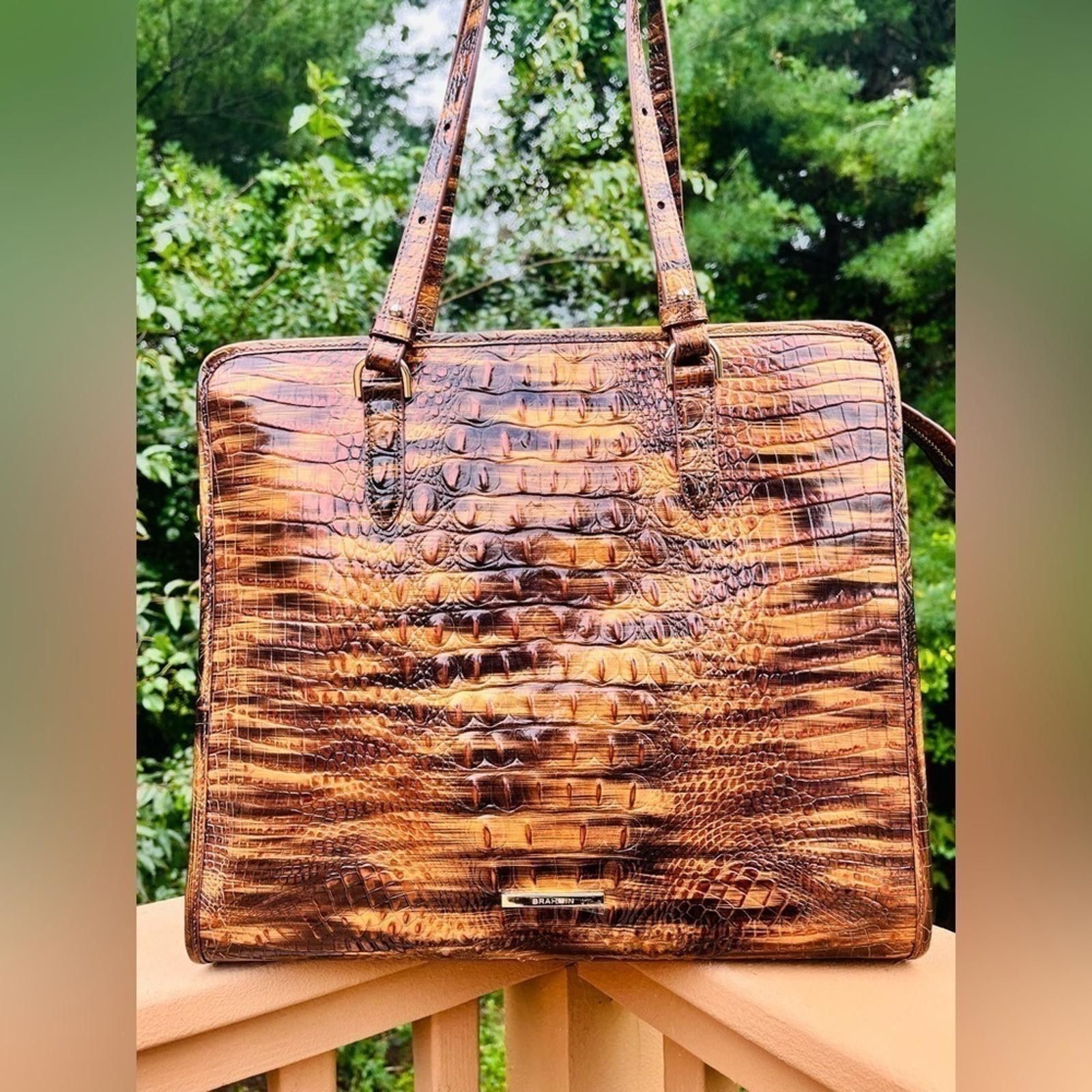 BRAHMIN Brahmin Tigers Eye Melbourne Tote Bag​​​ NWT Size ONE SIZE - 2 Thumbnail