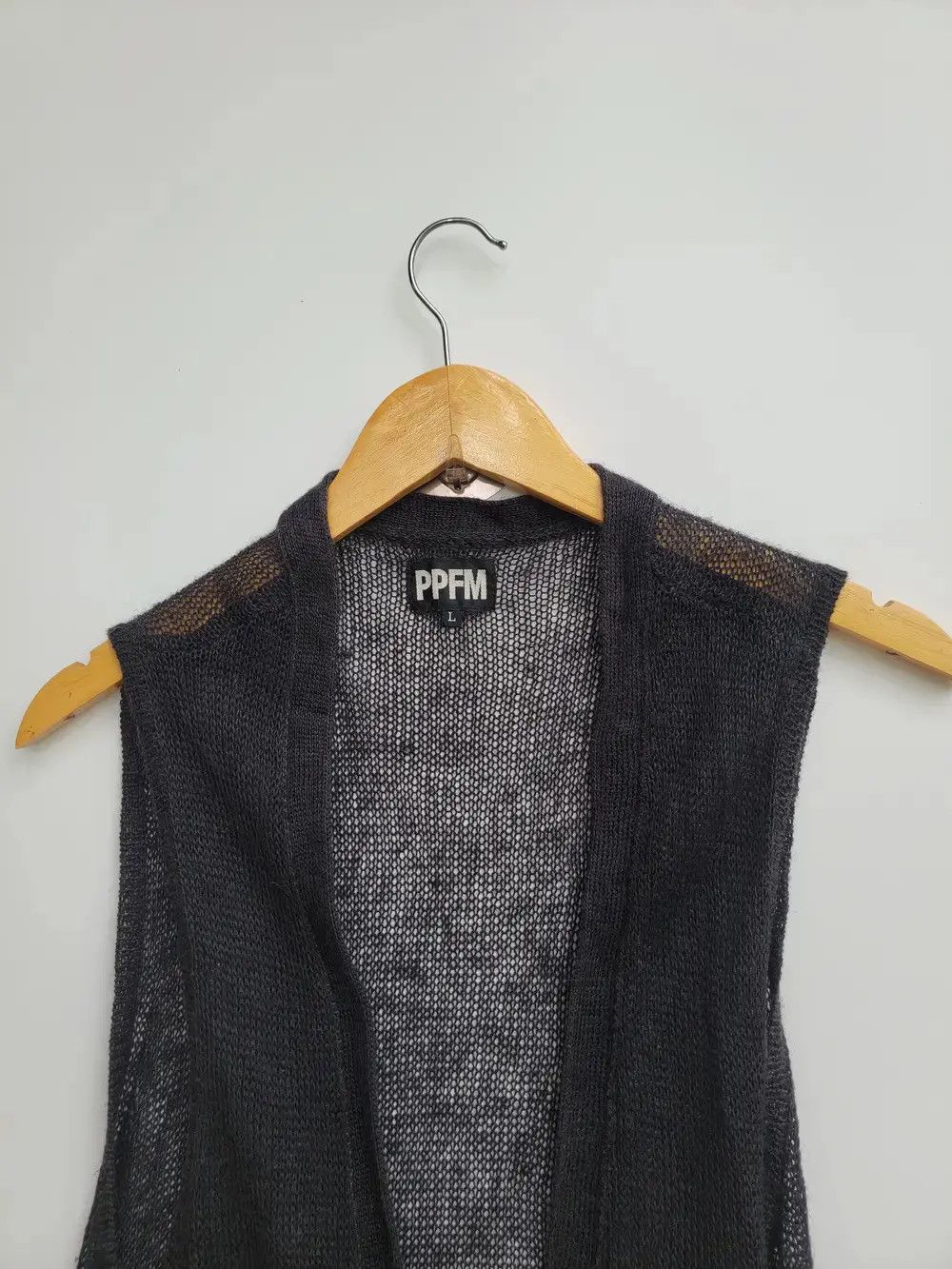 Vintage Vtg PPFM Archival Grunge Distressed Mesh Fringe Vest Size L / US 10 / IT 46 - 5 Thumbnail
