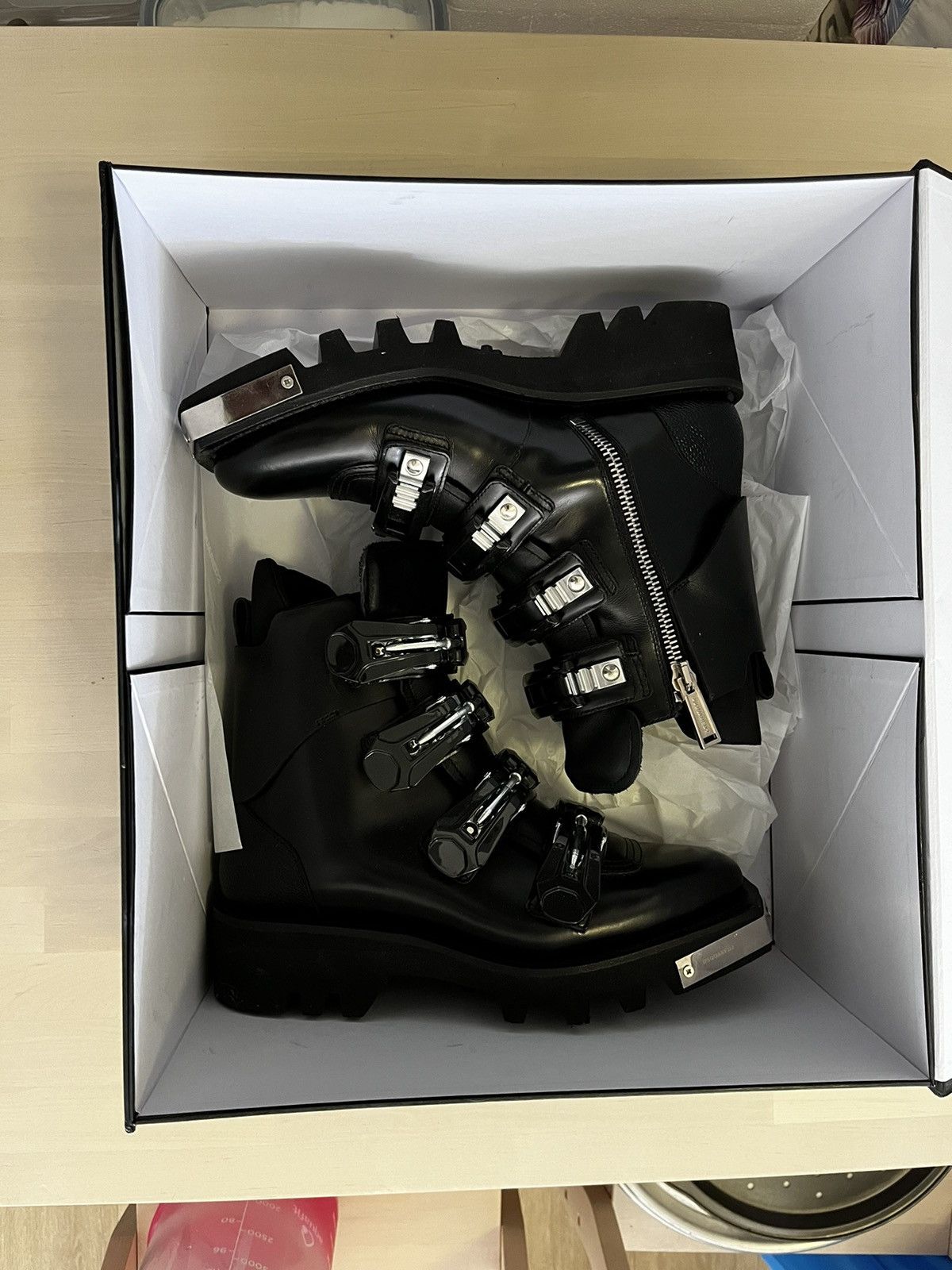 Dsquared2 Dsquared2 Black Leather Robot/ Military Style Boots Size US 11 / EU 44 - 6 Thumbnail