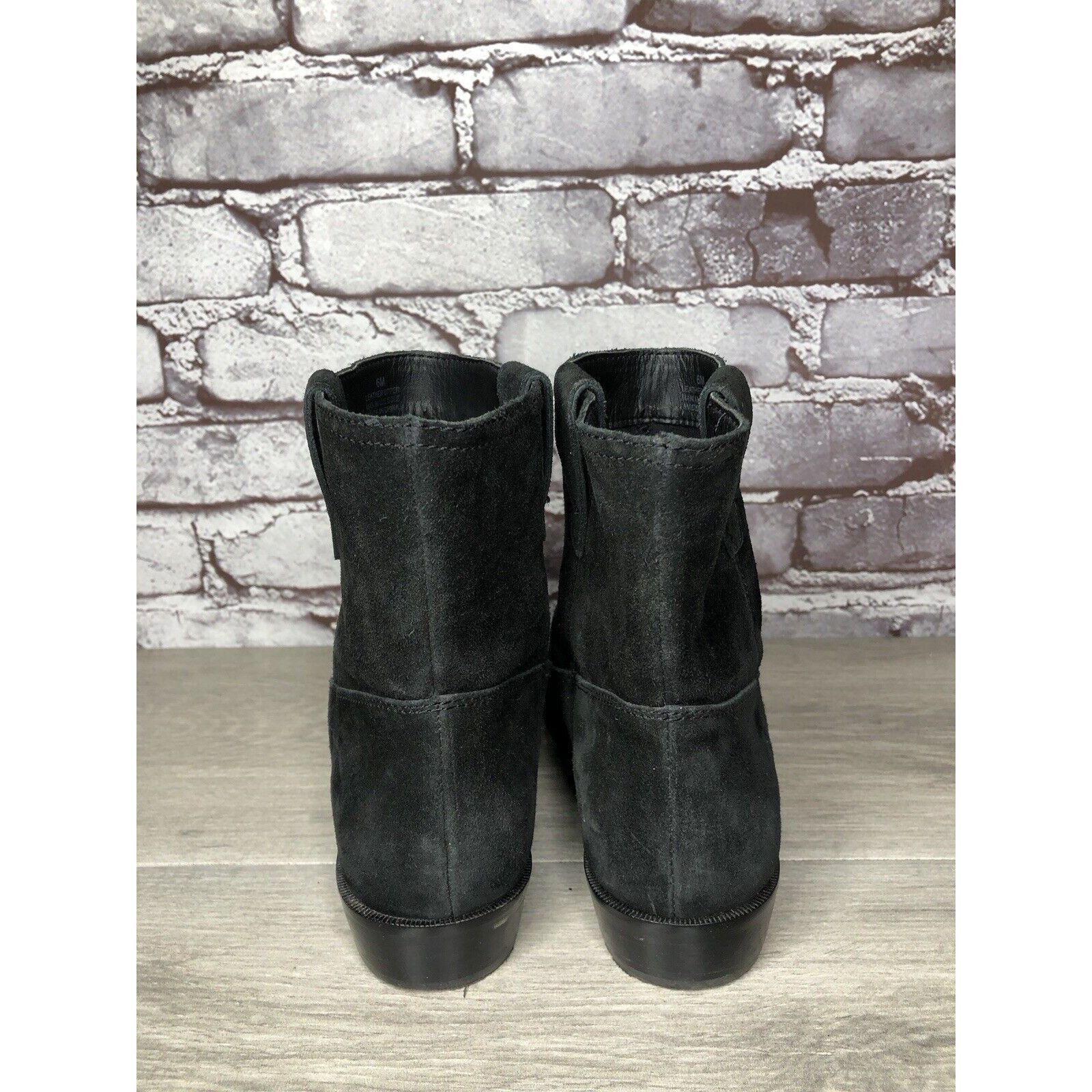 Rebecca Minkoff Rebecca Minkoff Black Suede Pull On Ankle Boots Heel Booties Size US 6 / IT 36 - 3 Thumbnail