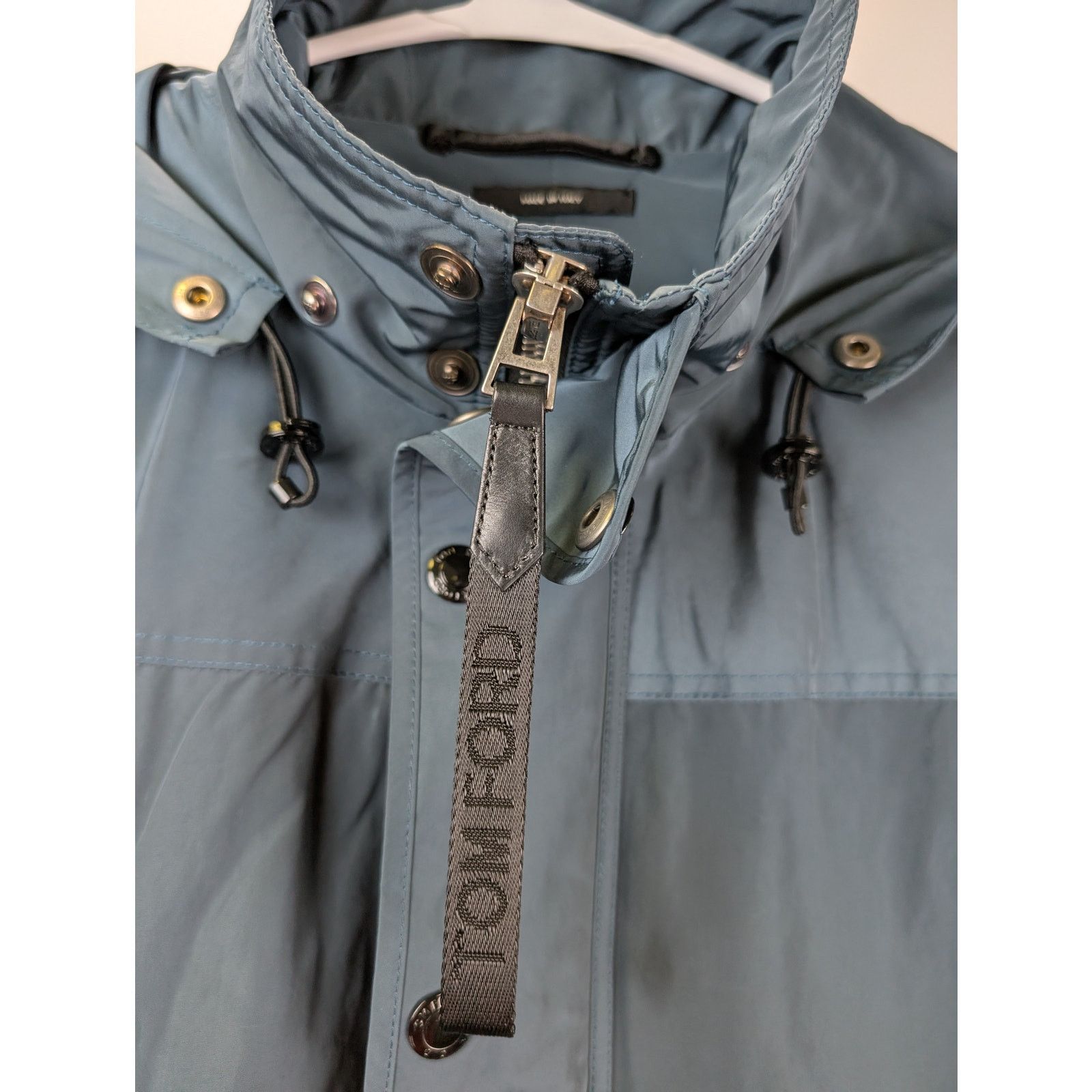 Tom Ford o1rshd1 CC20 Tech Blouson Jacket in Petrol Blue Size US M / EU 48-50 / 2 - 8 Thumbnail