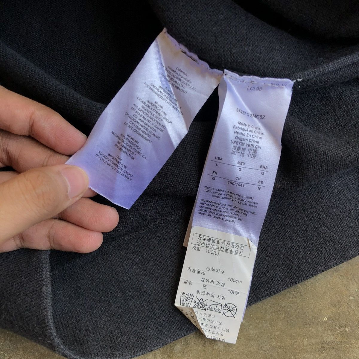 Armani Exchange Armani Exchange Logo Slevee Taped Ziphoodie Black Luxury Size US L / EU 52-54 / 3 - 17 Thumbnail