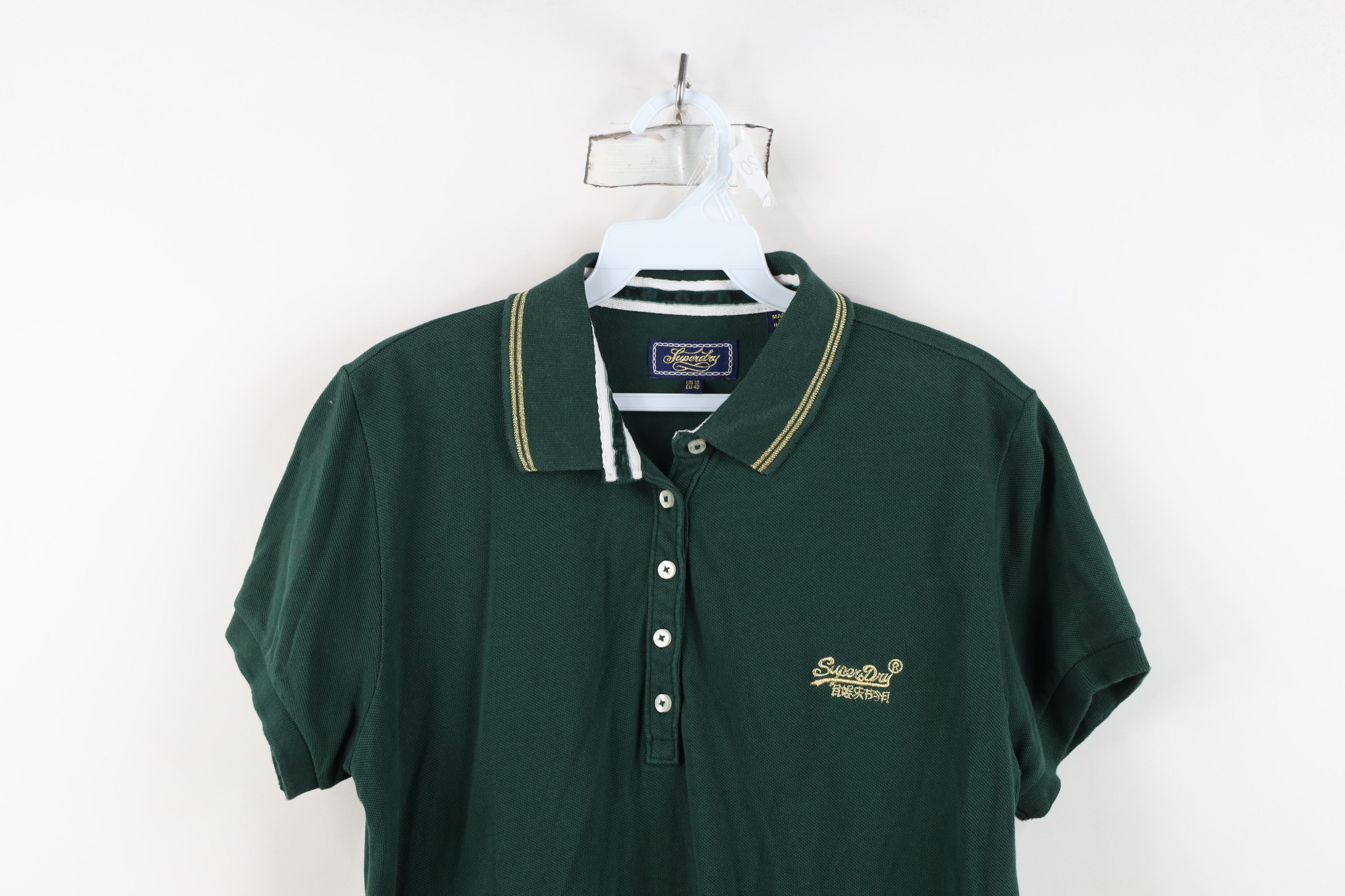 Superdry Superdry Japan Spell Out Script Striped Knit Polo Shirt Size L / US 10 / IT 46 - 2 Thumbnail
