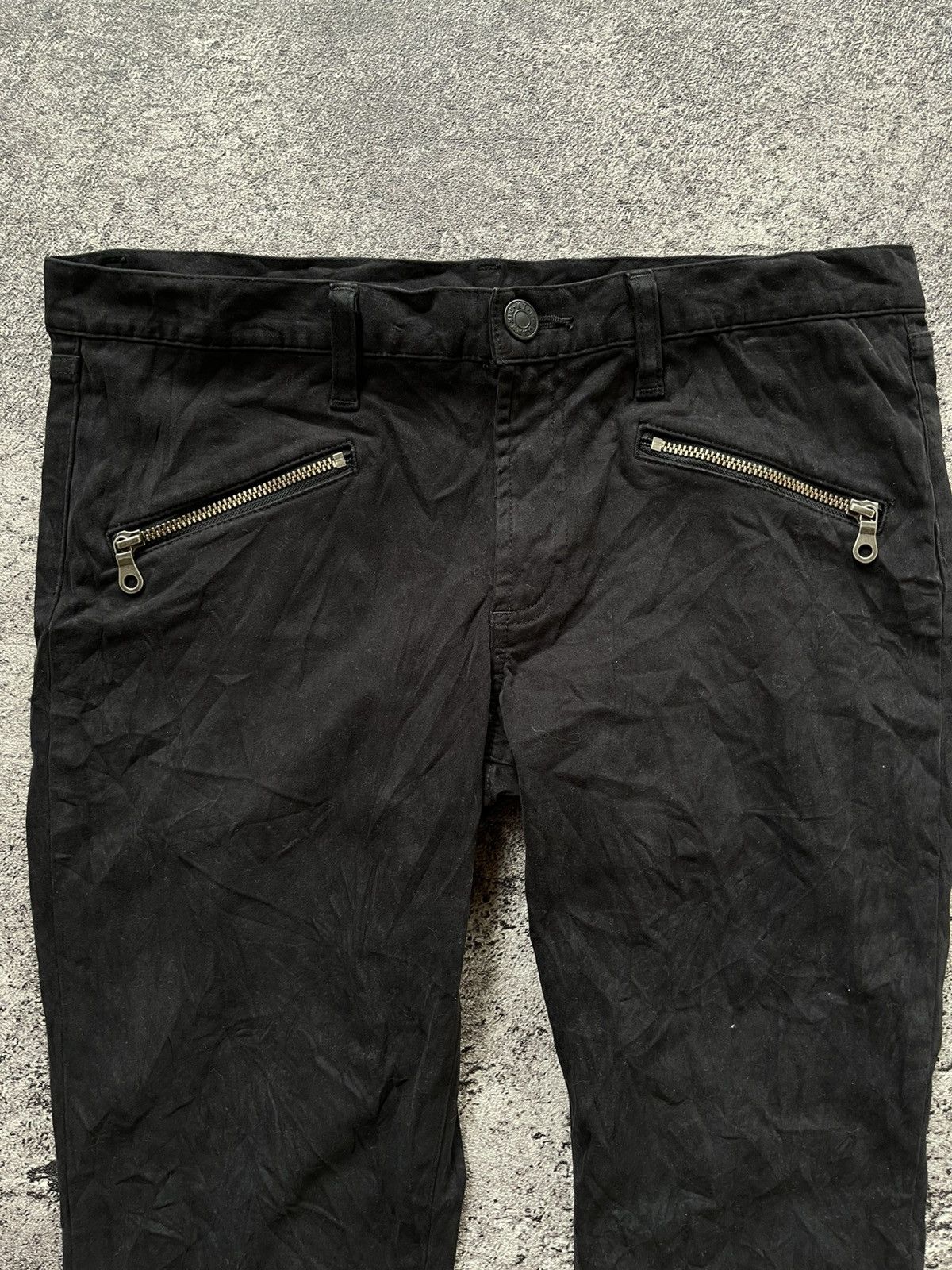 Japanese Brand Jeans Kiyoto Takase K.T Comme Ca Du Black Size US 33 - 2 Thumbnail