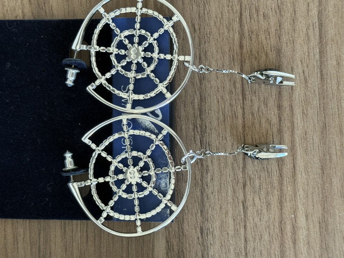 Swarovski Swarovski earrings Hoop spider web Diamanté crystal box COA Size ONE SIZE - 6 Thumbnail