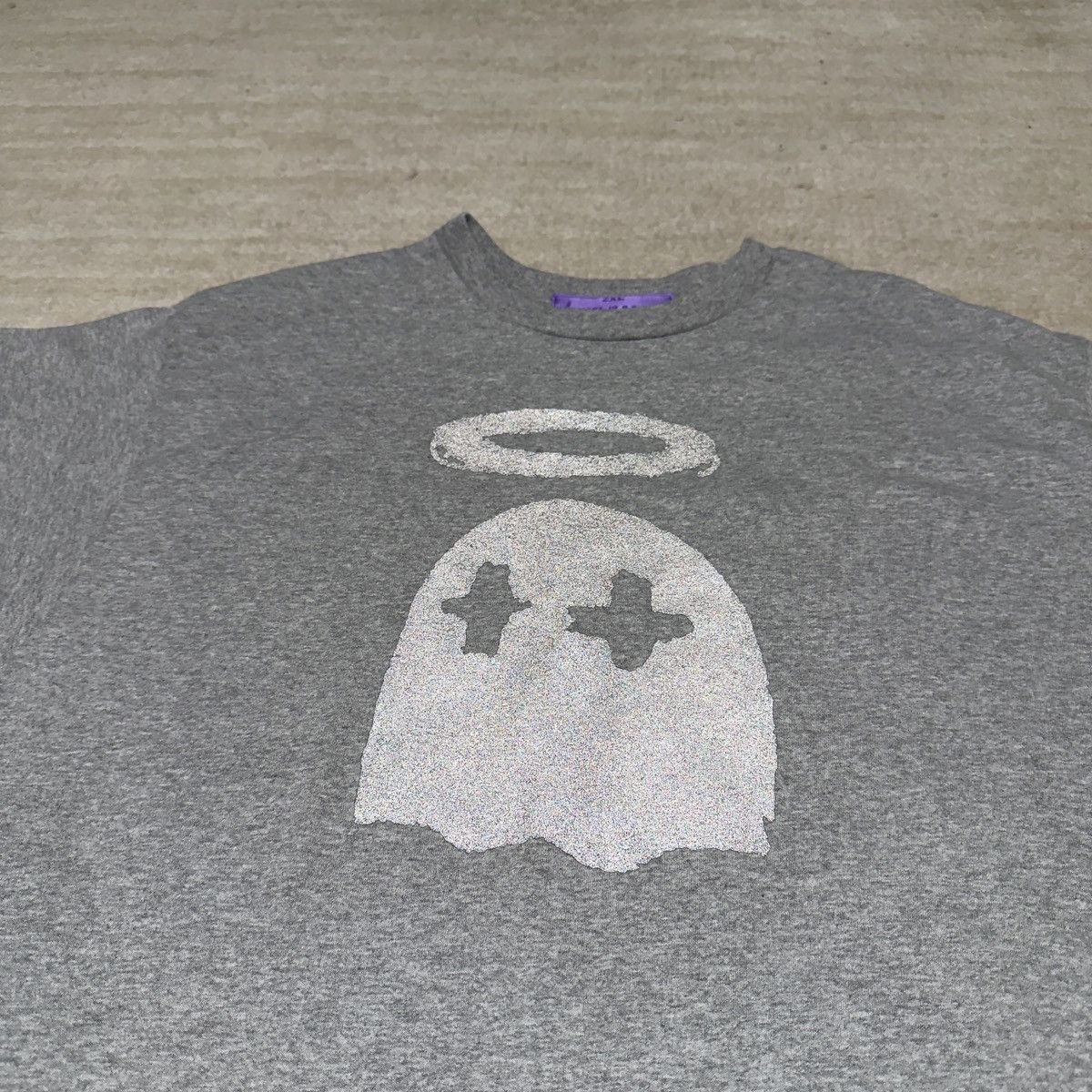 BWOOD B.Wood Ghost Saint Reflective T-shirt Grey Men's 2XL Size US XXL / EU 58 / 5 - 2 Thumbnail