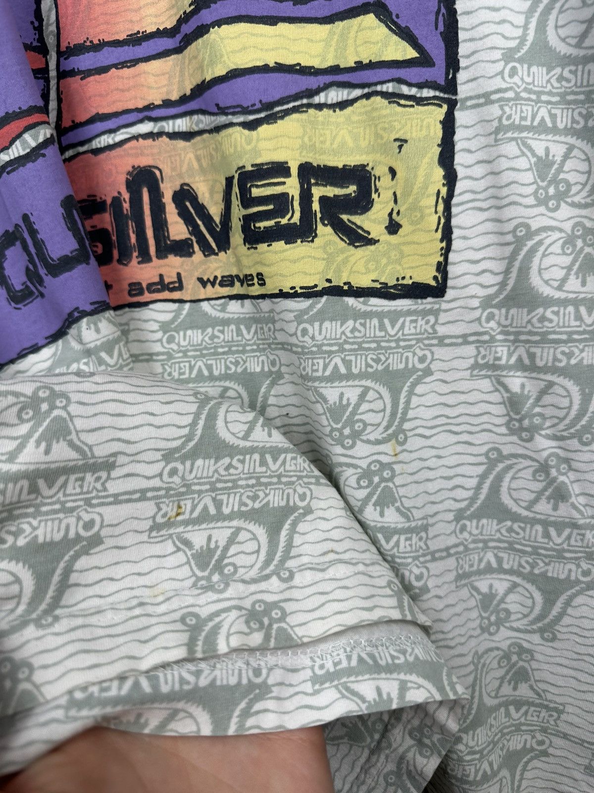 Quiksilver Vintage Quiksilver Shirt Mens M Gray 90s Surf Skate RARE Size US M / EU 48-50 / 2 - 5 Thumbnail