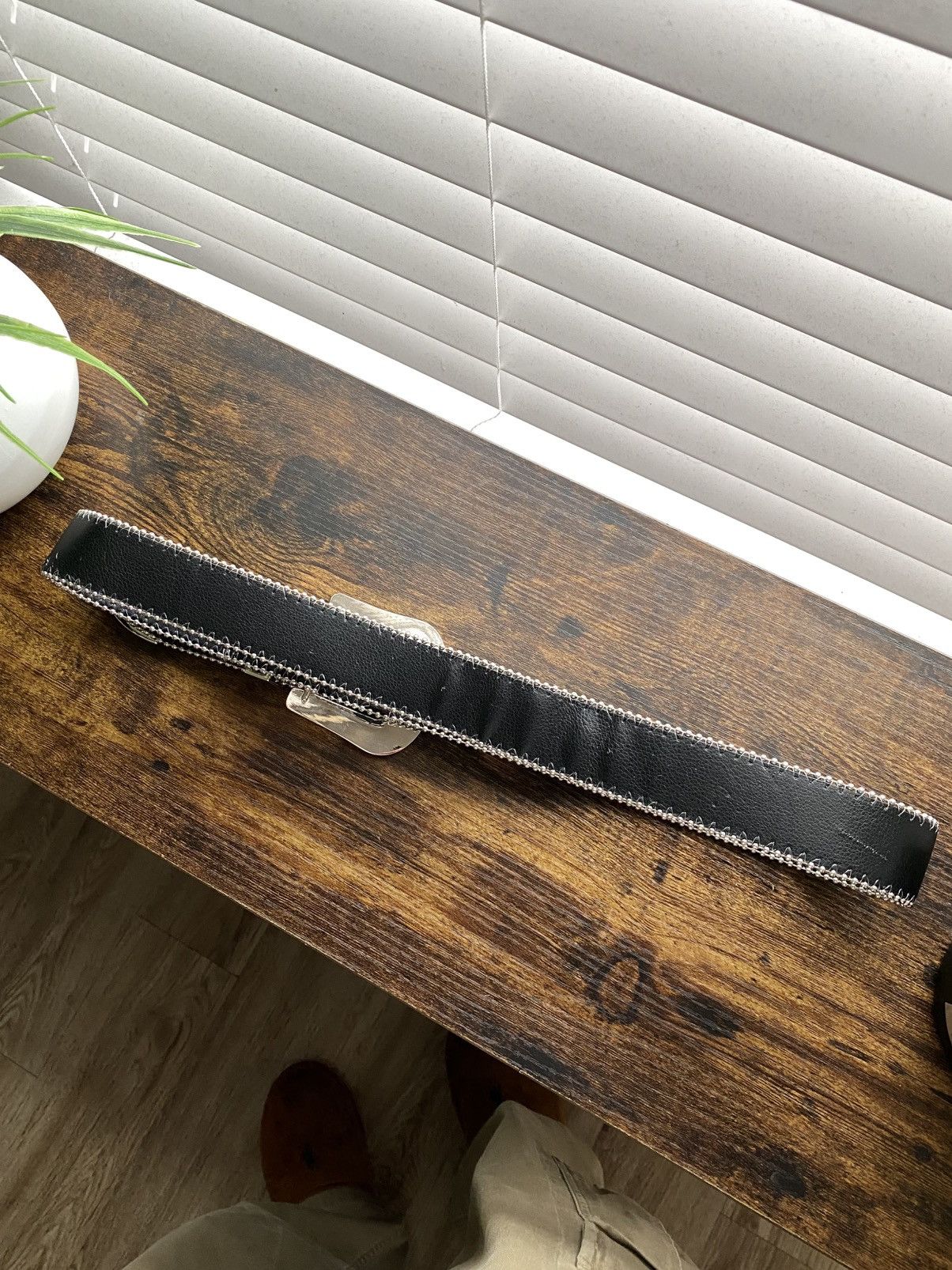 Other Y2K Black Leather Western Crystal Belt Size ONE SIZE - 5 Thumbnail