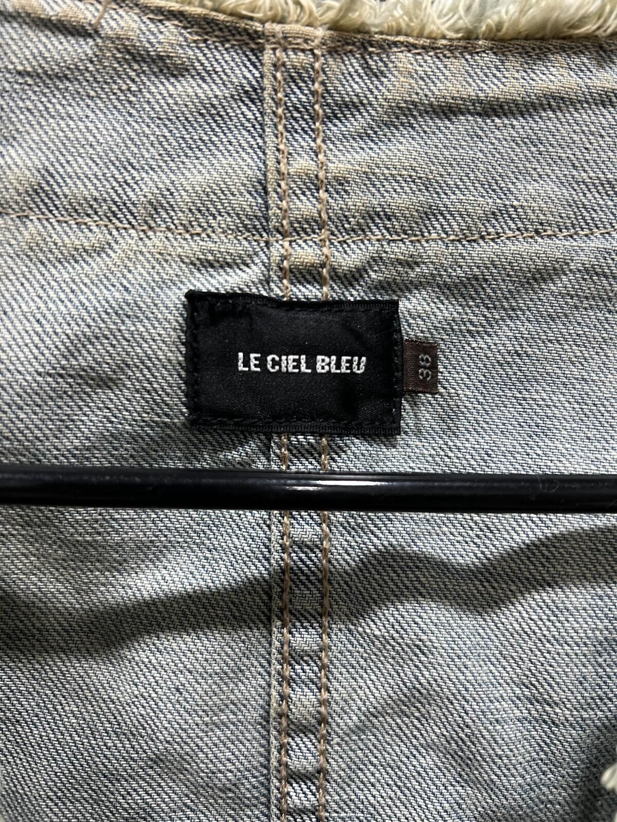 Other Le Ciel Blue Y2K Style Fur Lining Denim Jacket Size M / US 6-8 / IT 42-44 - 2 Thumbnail