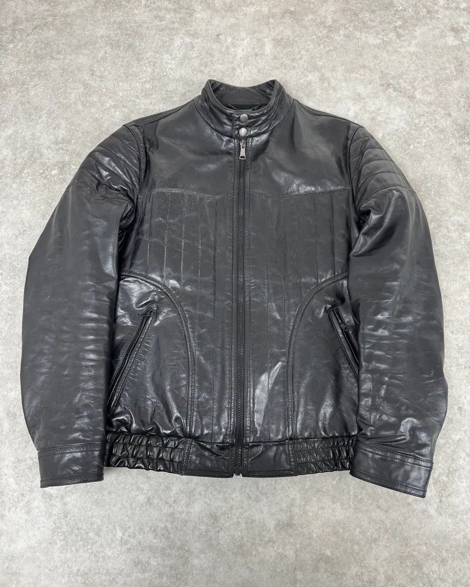Dolce & Gabbana 2000s Dolce & Gabbana Biker Black Leather Jacket Size US M / EU 48-50 / 2 - 1 Thumbnail