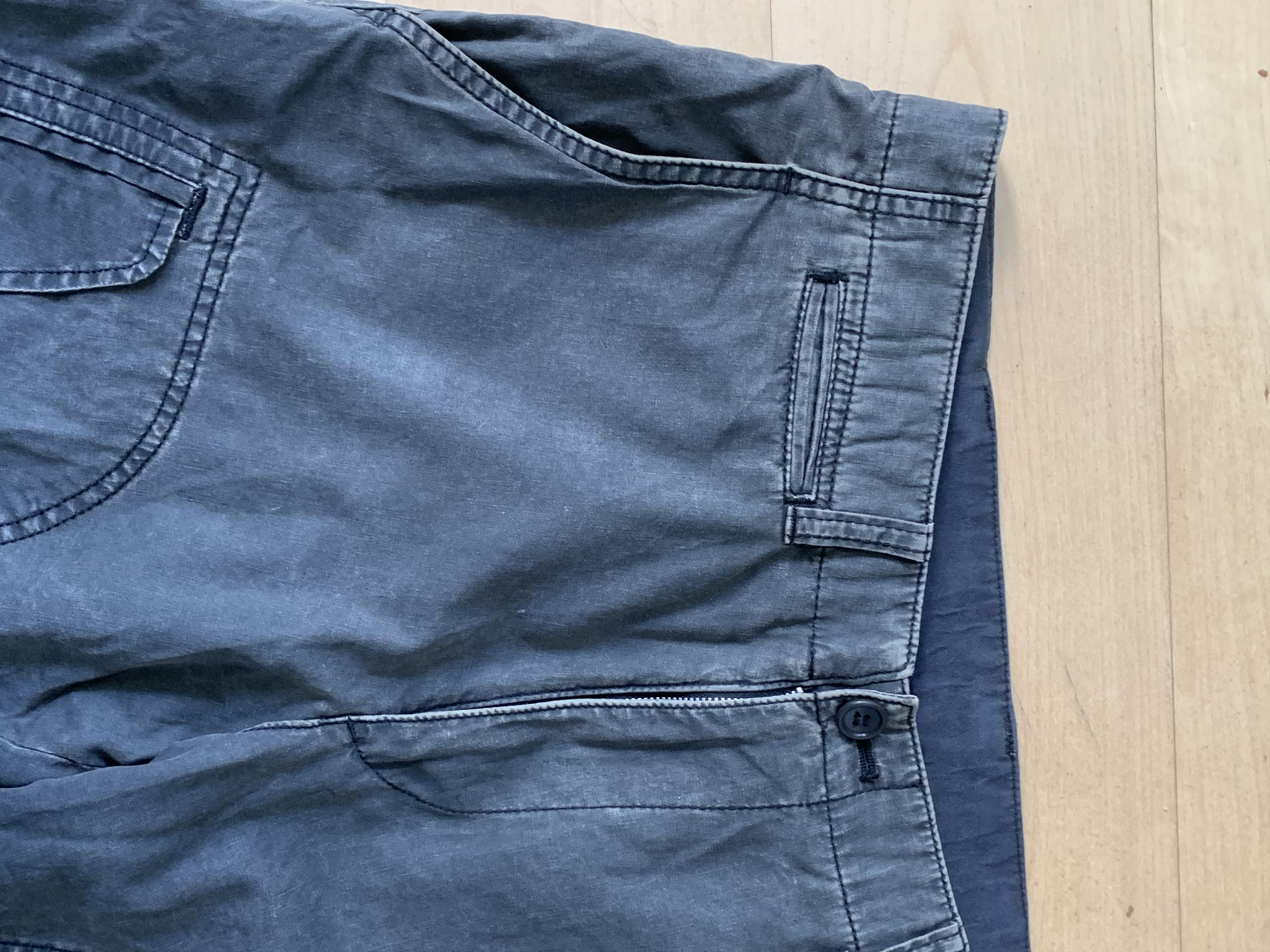 Comme des Garcons Homme Comme des Garcons Homme Grey Pocket Pants Size US 31 - 6 Thumbnail