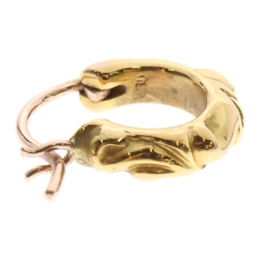 Chrome Hearts Chrome Hearts 22K Gold Tiny Scroll Hoop Earring Size ONE SIZE - 4 Thumbnail