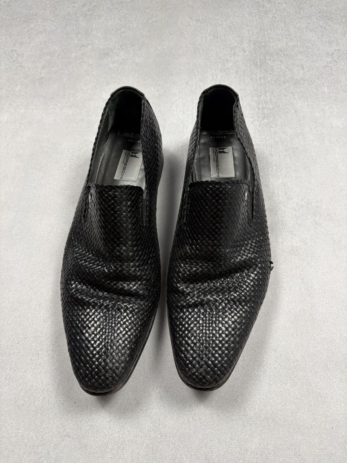 Moreschi Russell & Bromley x Moreschi Woven Leather Slip-On Shoes 42 Size US 9 / EU 42 - 2 Thumbnail