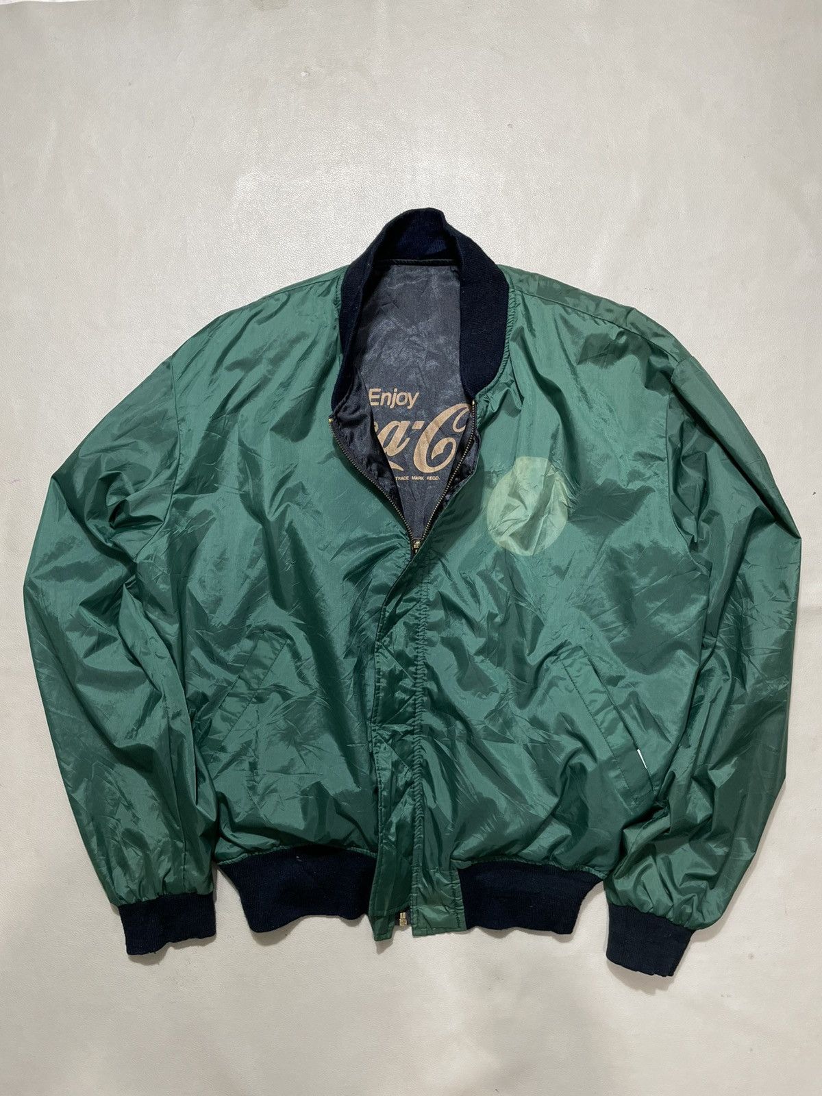 Vintage Vintage Coca Cola Jacket Reversible Bomber Size US L / EU 52-54 / 3 - 4 Thumbnail