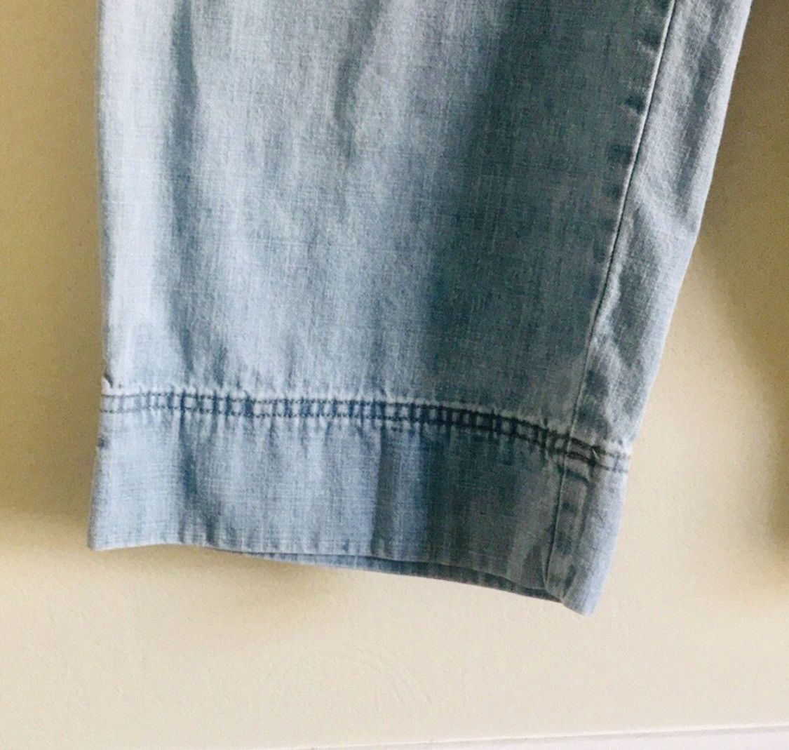 Lee LEE RIVETED WIDE LEG JEAN ANKLE PANTS CAPRIS SZ 6 Size 32" / US 10 / IT 46 - 4 Thumbnail