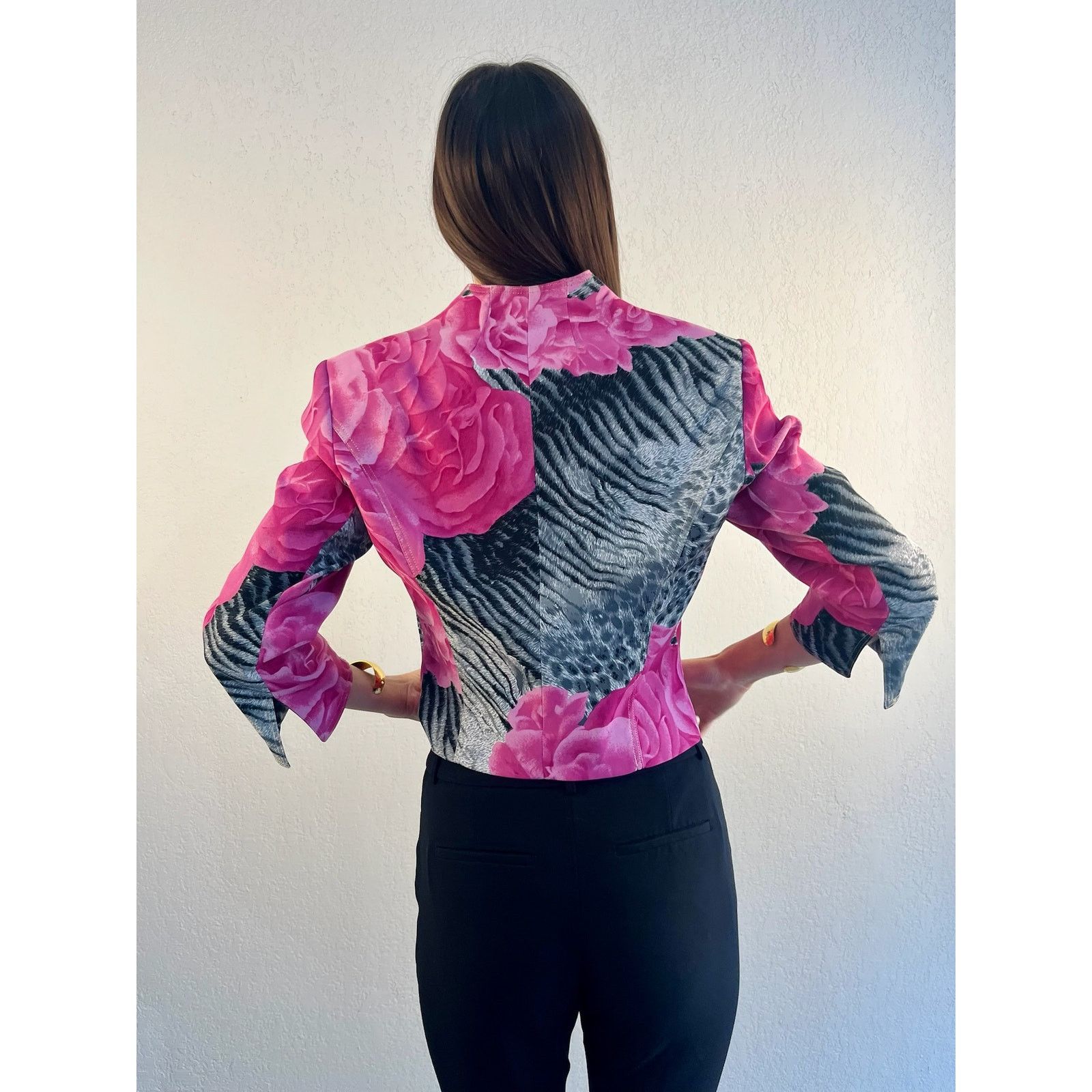Other Alberto Malaki Fitted Jacket. Floral and Animal Print Size M / US 6-8 / IT 42-44 - 3 Thumbnail