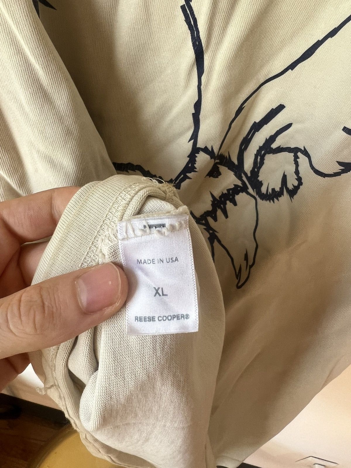 Reese Cooper White Reese Cooper “Two Steps Forward” T-shirt Size US XL / EU 56 / 4 - 6 Thumbnail