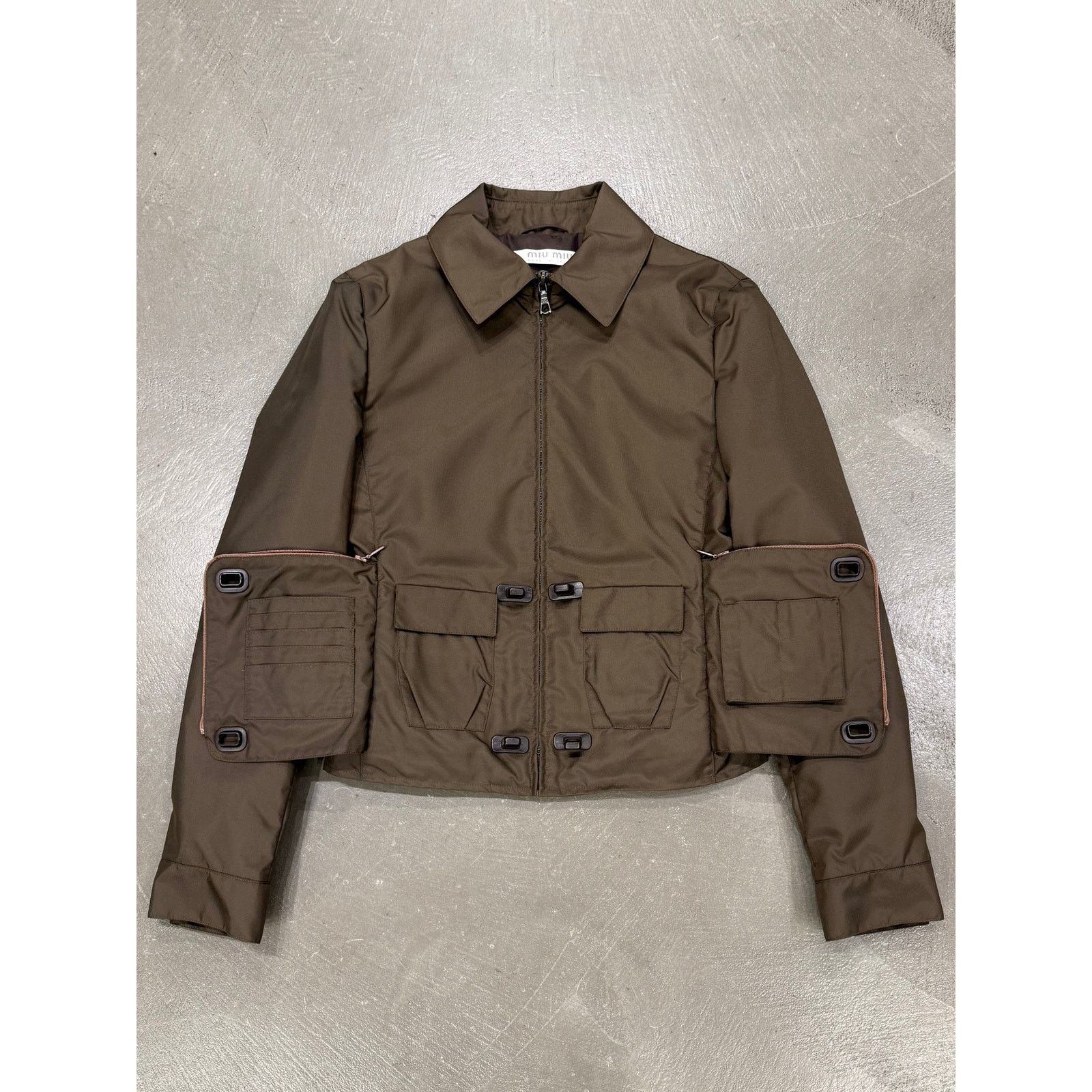 Miu Miu 1999 Miu Miu hidden pocket nylon jacket Size M / US 6-8 / IT 42-44 - 1 Thumbnail