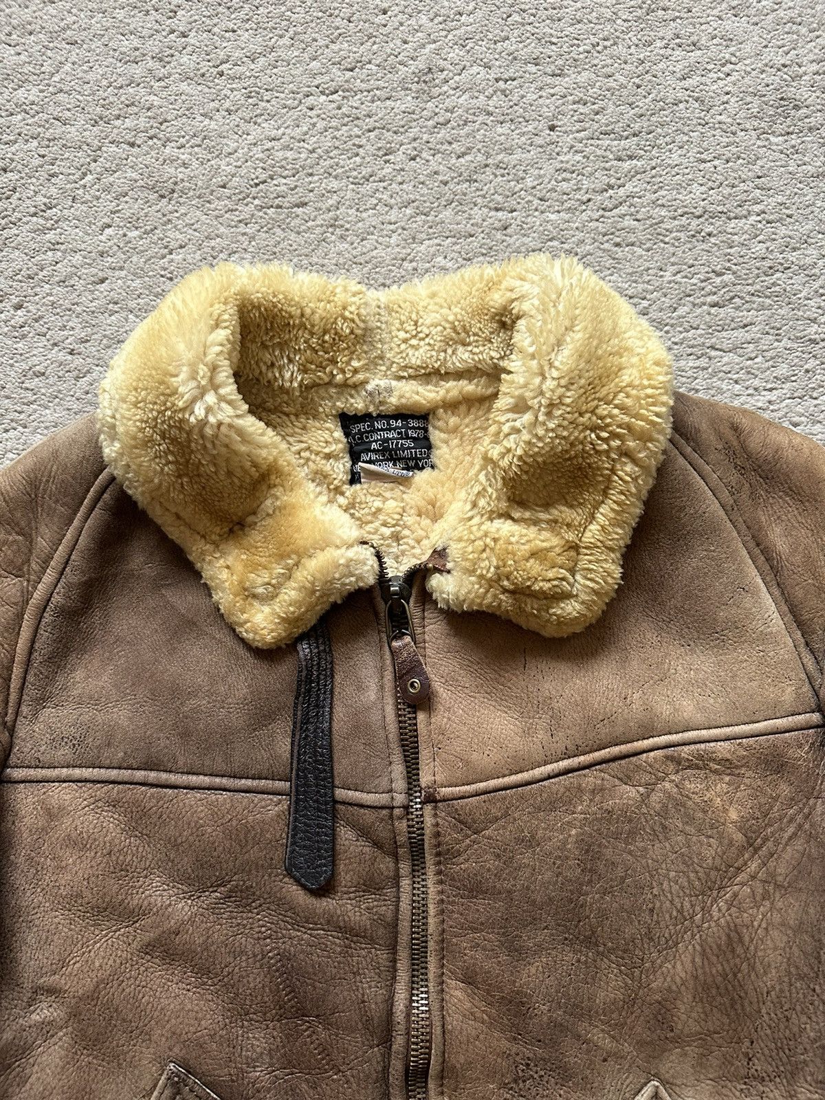 Avirex 1990s Avirex Type-B6 Sheepskin Aviator Jacket Size US L / EU 52-54 / 3 - 4 Thumbnail
