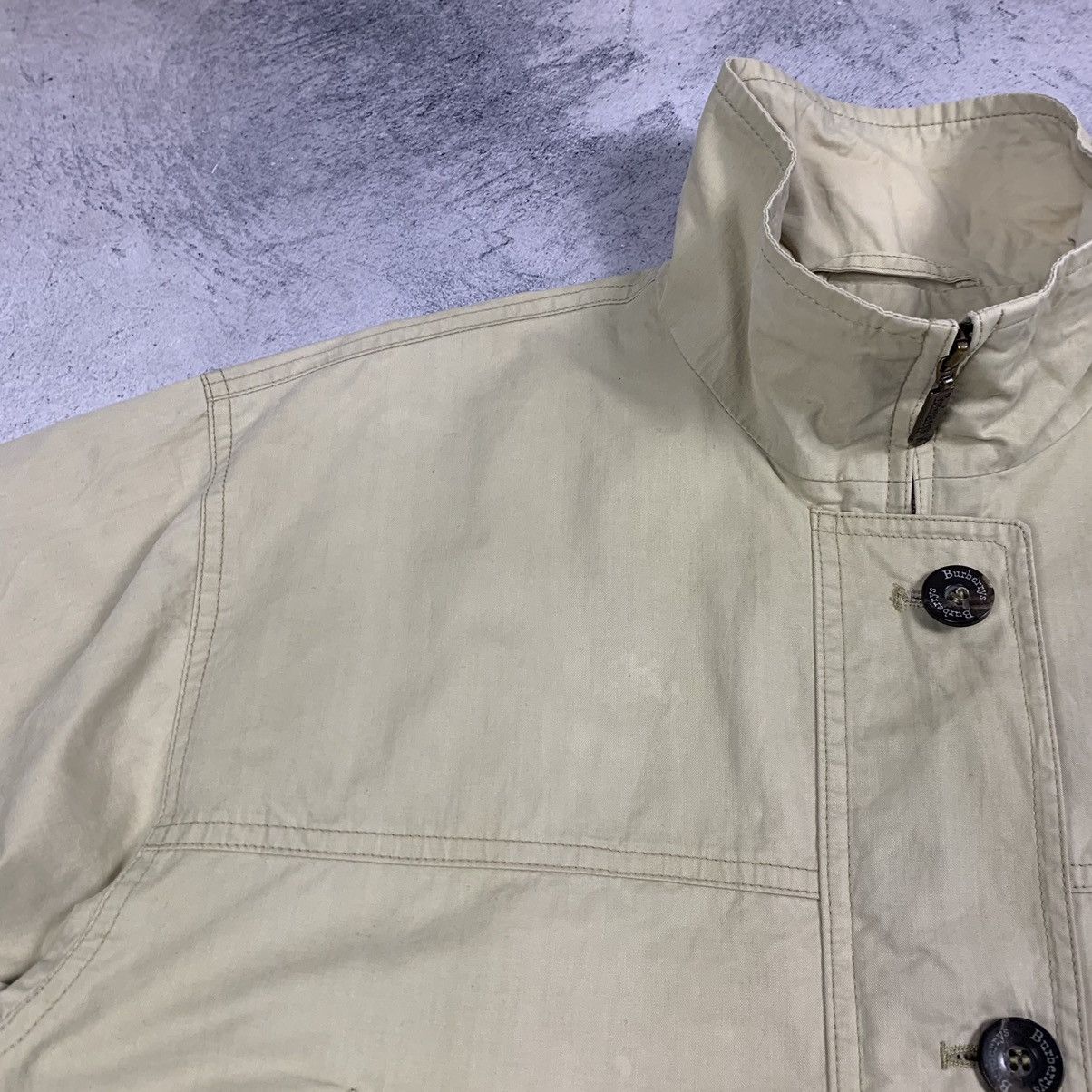 Burberry Vintage Burberrys Nova Check Buttons Ladies Jacket Beige 90s Size M / US 6-8 / IT 42-44 - 10 Thumbnail