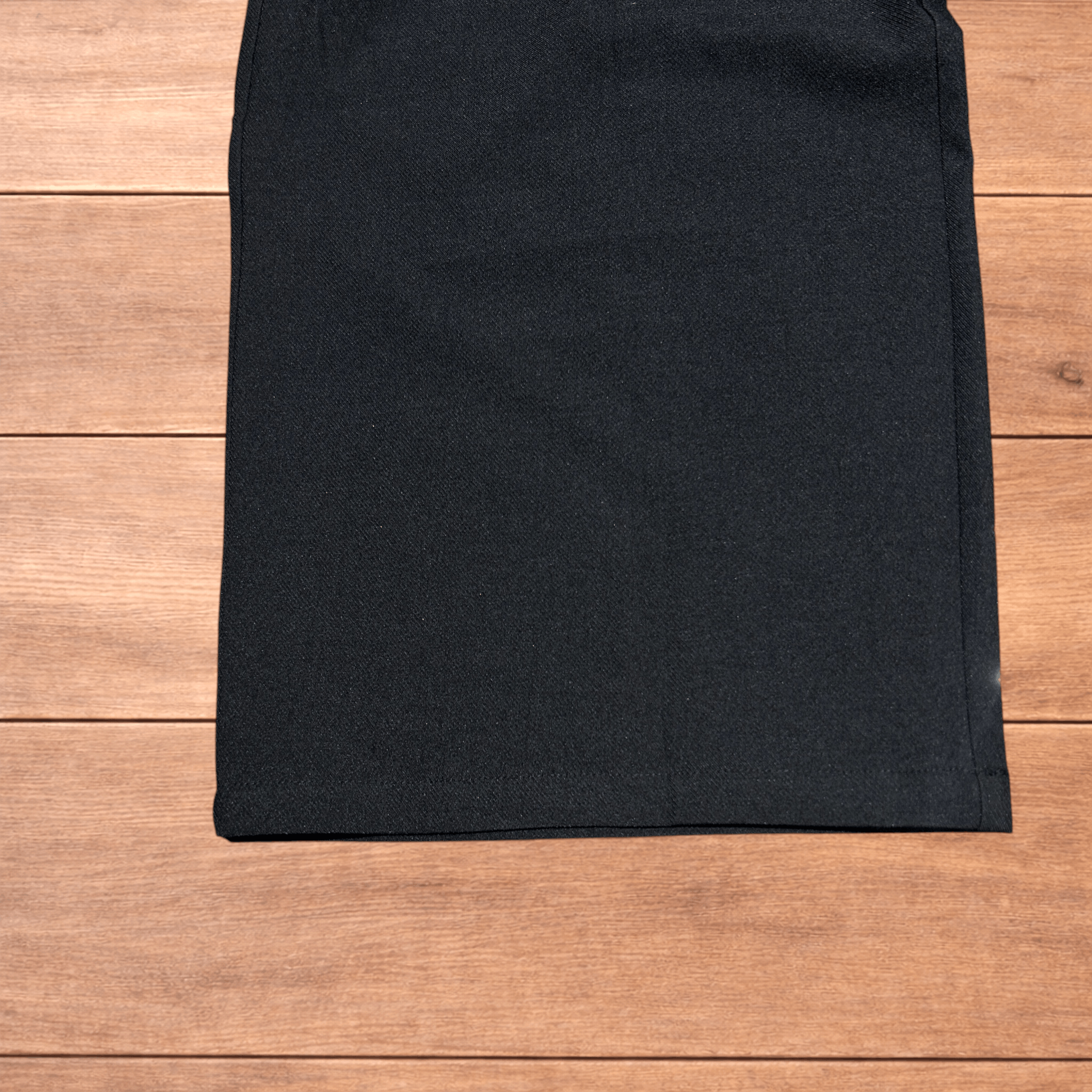Japanese Brand Vintage style baggy wide leg tailored trousers in black. Size US 32 / EU 48 - 4 Thumbnail