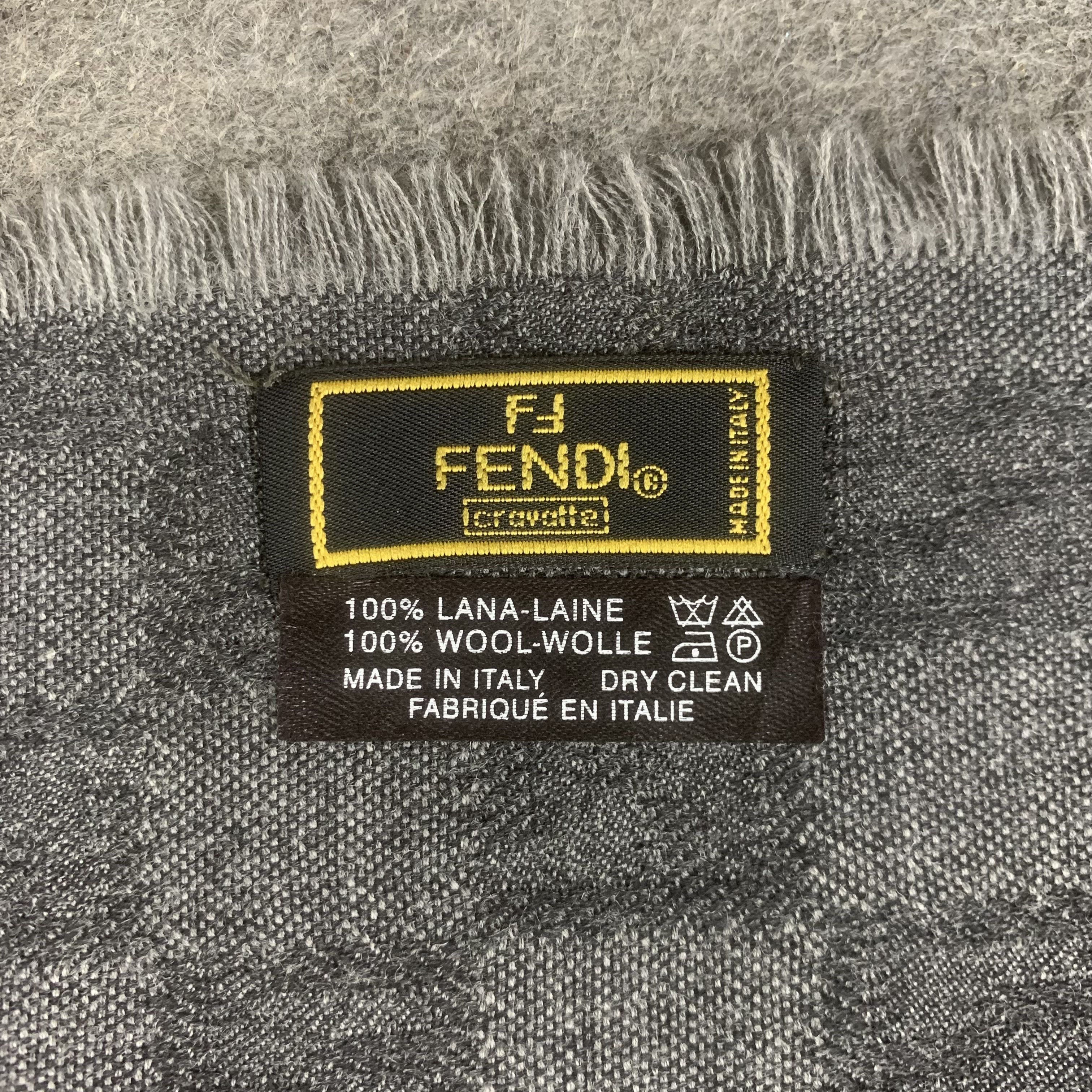 Fendi Fendi Scarf Wool Muffler Neck Wrap BL9276 Size ONE SIZE - 7 Thumbnail