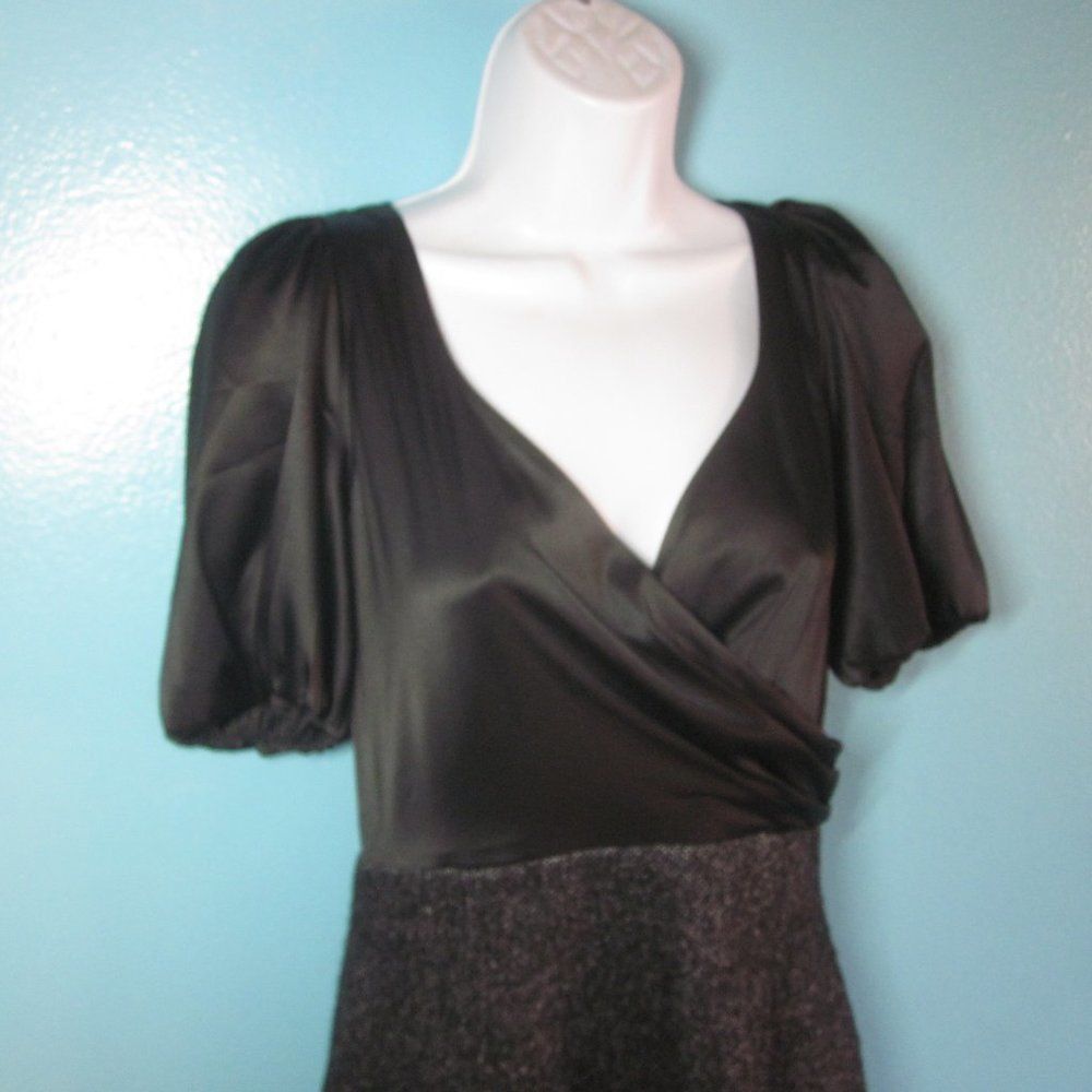 Rebecca Taylor Rebecca Taylor Dress Satiny Brown Top with Tweed Bottom Size Size M / US 6-8 / IT 42-44 - 4 Thumbnail