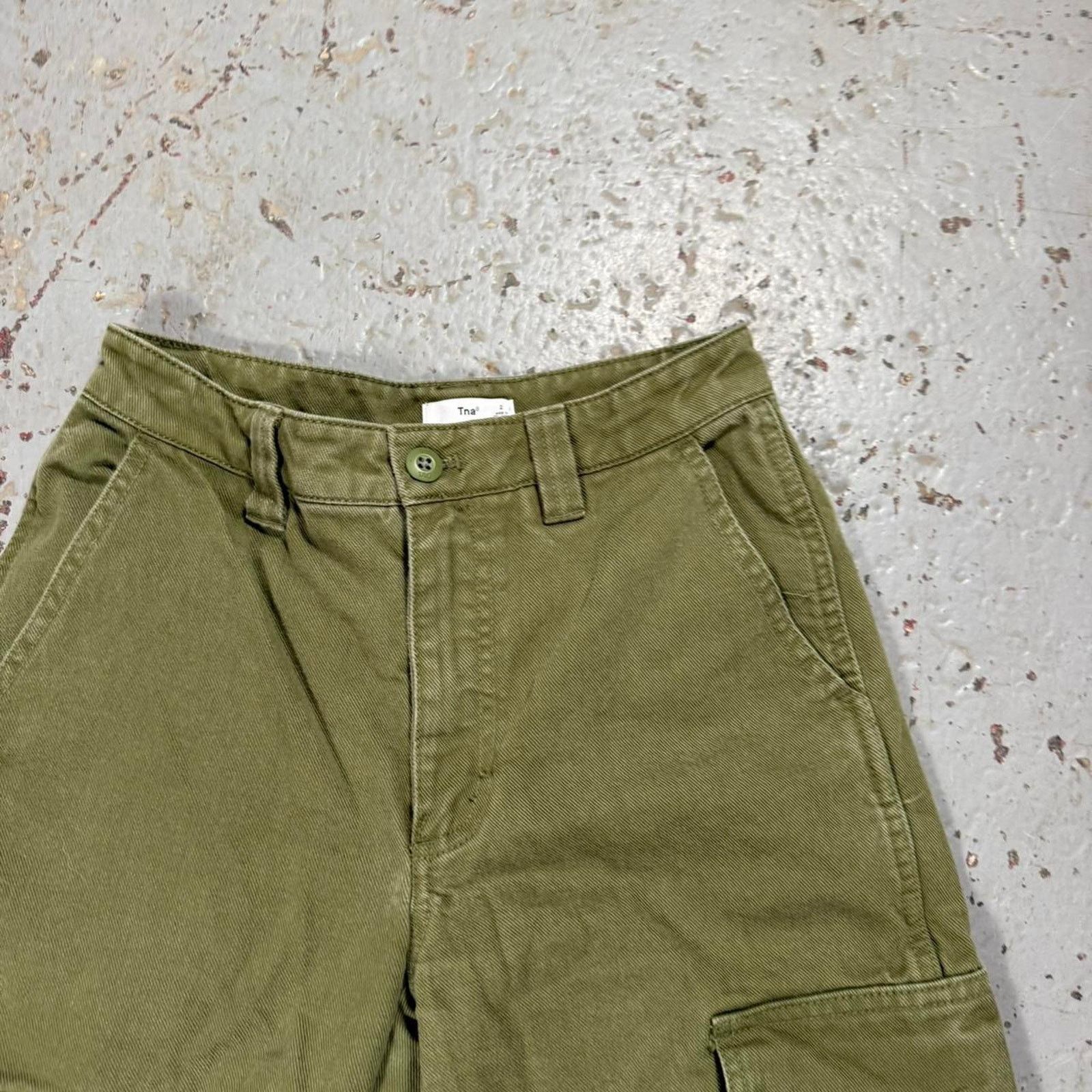 TNA Green tna cargo pants 26x29 Size 26" / US 2 / IT 38 - 3 Thumbnail