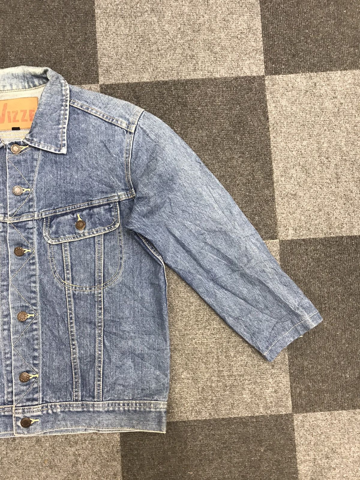 Japanese Brand × Vintage Vtg VIZZE 3 Quarter Trucker Jacket Size S / US 4 / IT 40 - 2 Thumbnail