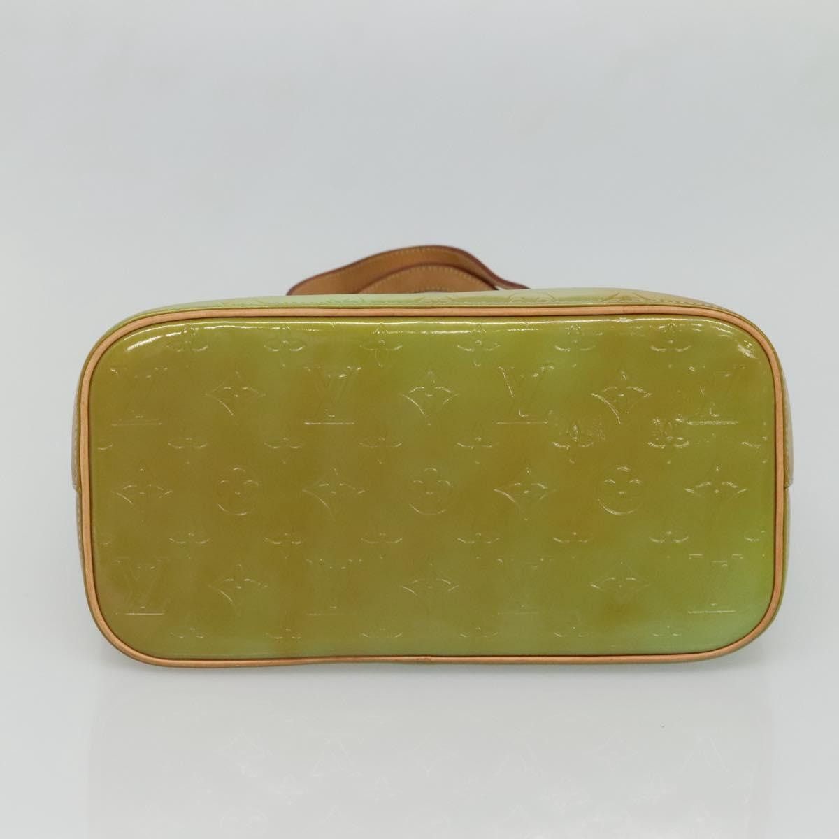 Louis Vuitton LOUIS VUITTON Monogram Vernis Houston Hand Bag Baby Blue Size ONE SIZE - 9 Thumbnail